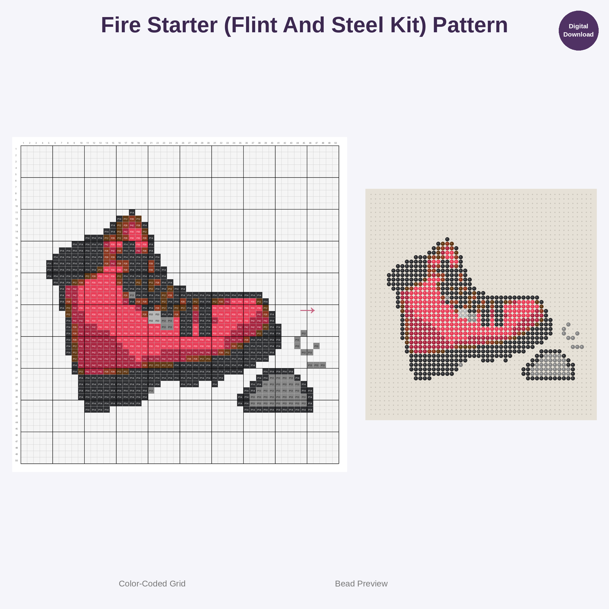 Kawaii Explorer's Kit Perler Bead Patterns Bundle, 48 Designs (PDF Digital Download)