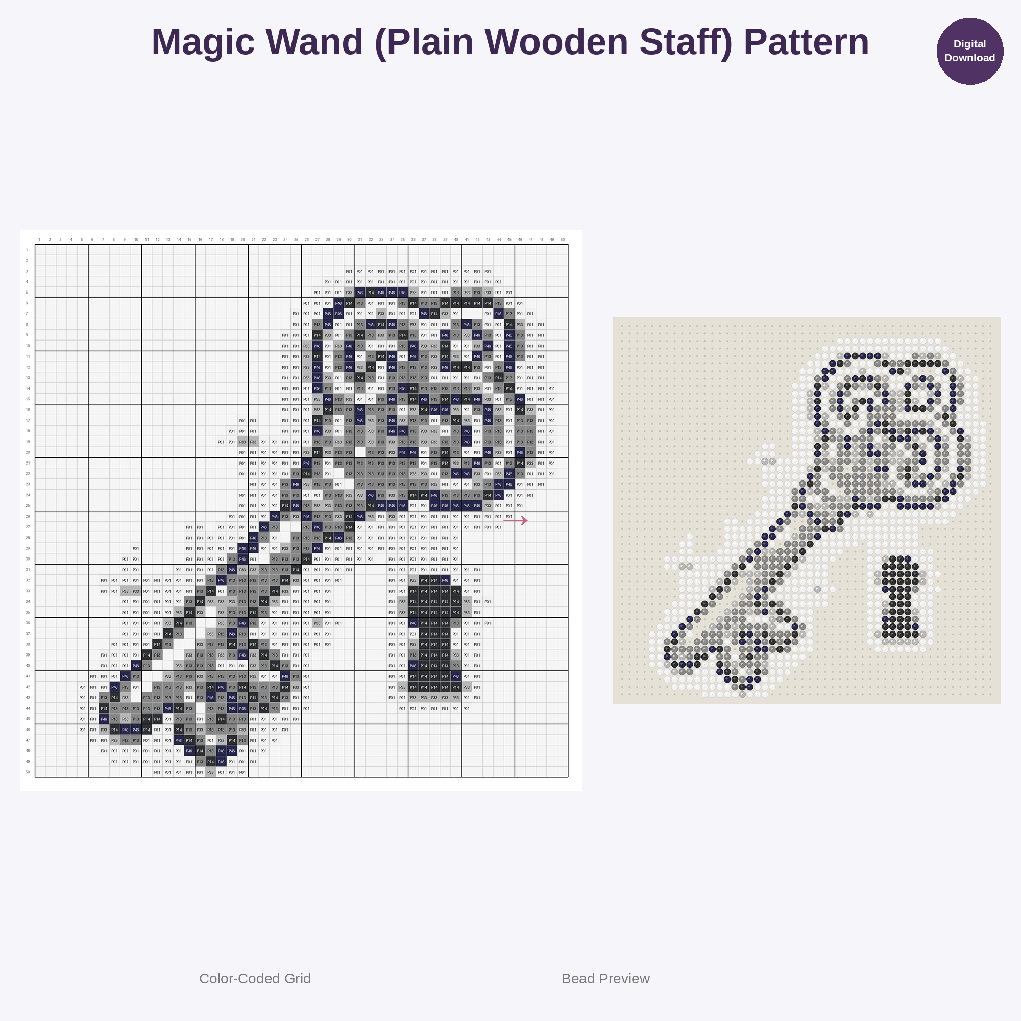 Arcane Library Treasures Perler Bead Patterns Bundle, 48 Designs (PDF Digital Download)