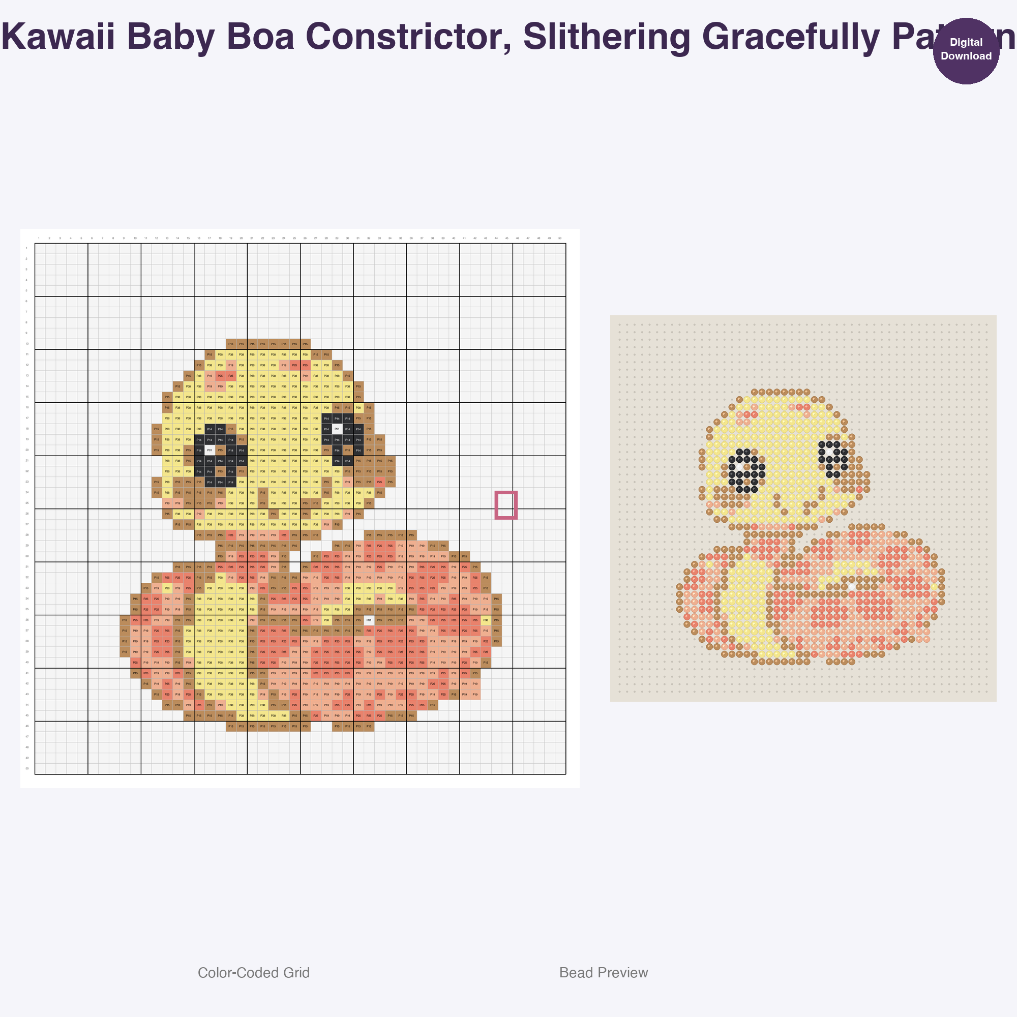 Baby Wild Friends Perler Bead Patterns Bundle, 48 Designs (PDF Digital Download)