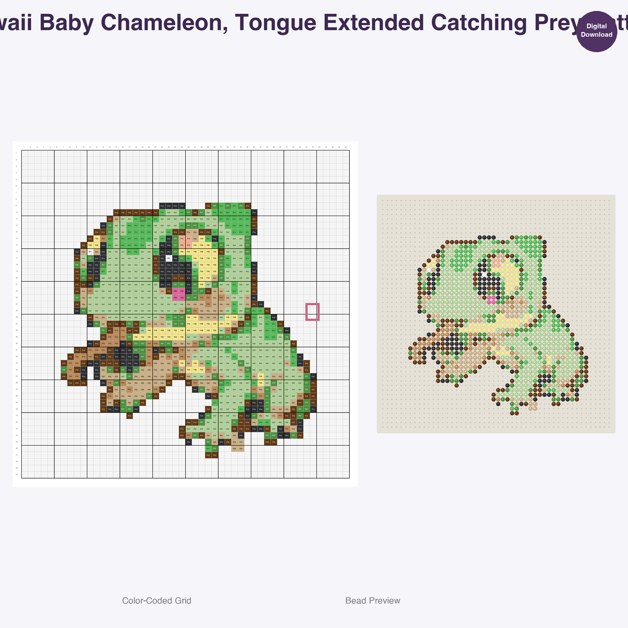 Baby Wild Friends Perler Bead Patterns Bundle, 48 Designs (PDF Digital Download)