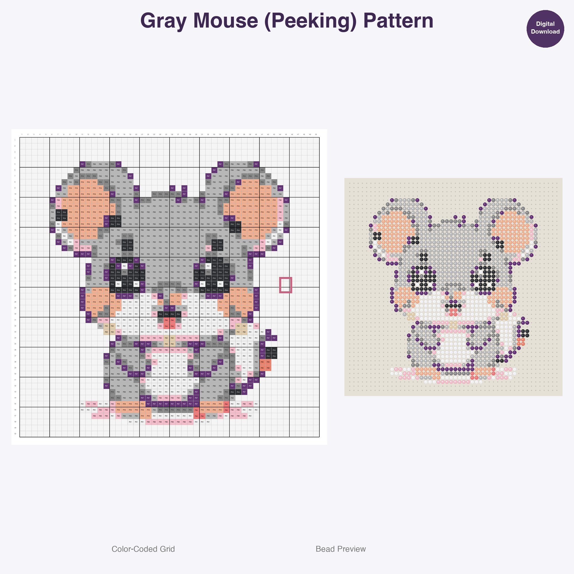 Charming Barnyard Buddies Perler Bead Patterns Bundle, 48 Designs (PDF Digital Download)