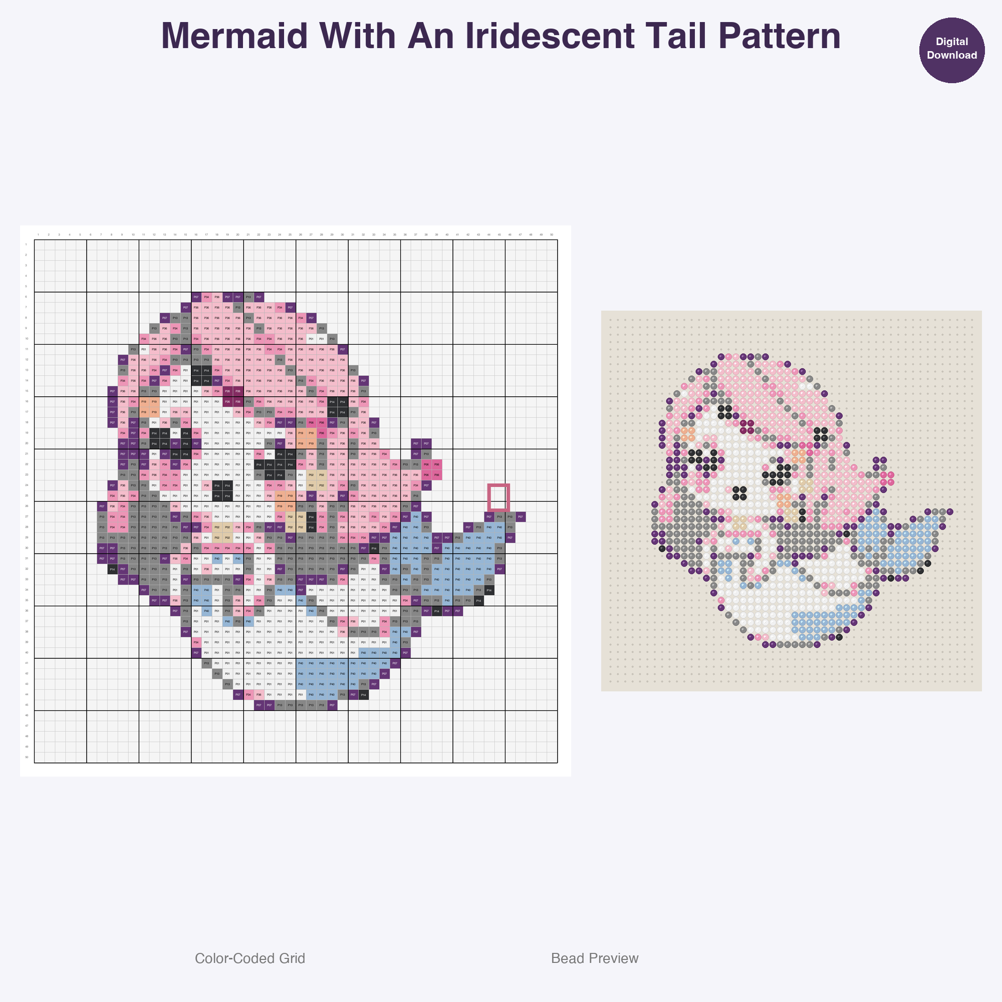 Charming Quest Companions Perler Bead Patterns, 48 Designs x 3 Grid Sizes (29x29 + 50x50 + 128x128), Fuse Bead PDF Digital Download