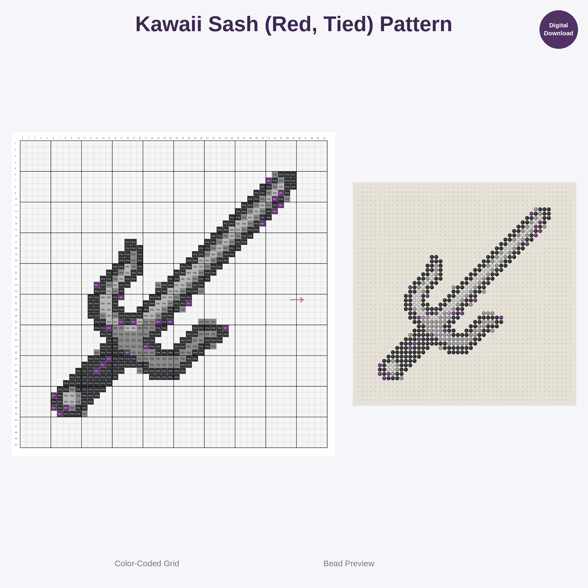 Chibi Warrior Gear & Accessories Perler Bead Patterns Bundle, 48 Designs (PDF Digital Download)