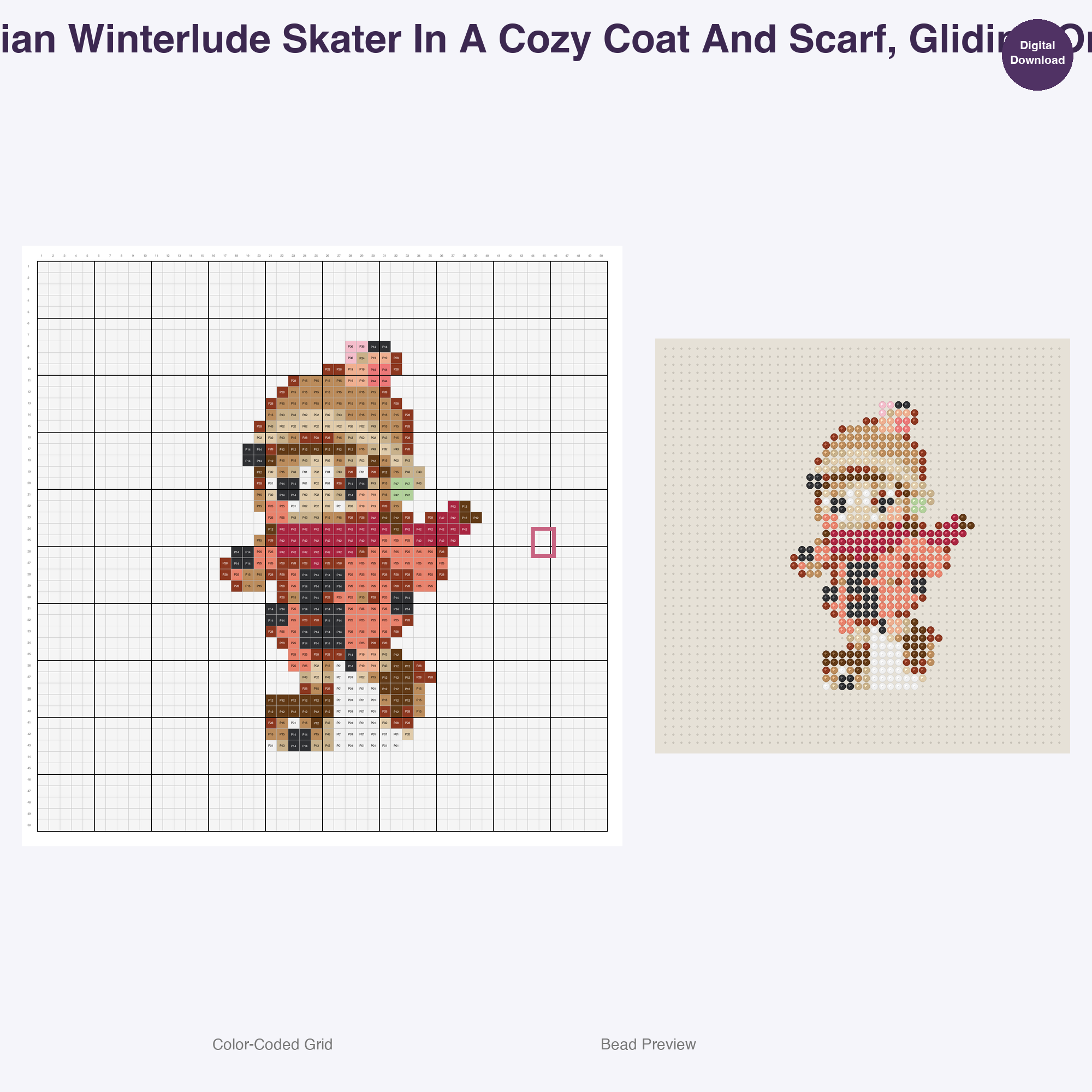 Chibi World Festival Friends Perler Bead Patterns, 48 Designs x 3 Grid Sizes (29x29 + 50x50 + 128x128), Fuse Bead PDF Digital Download