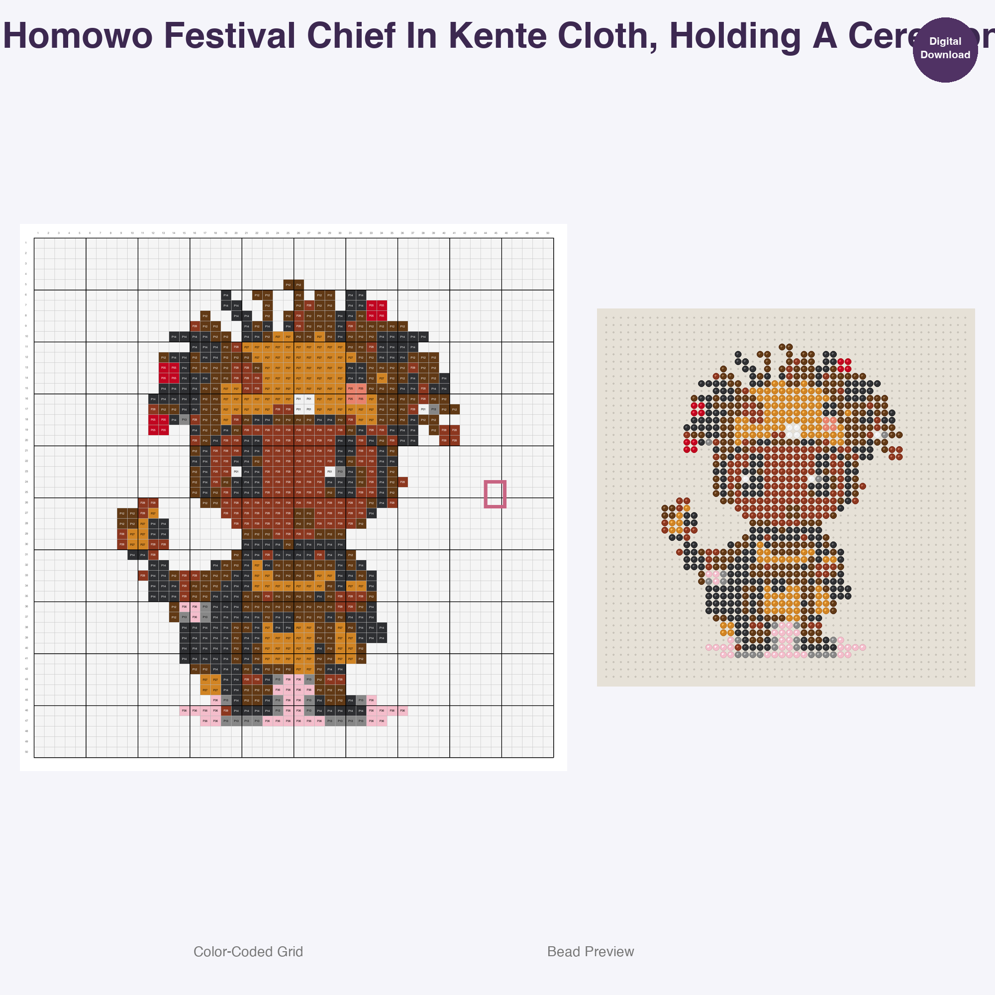 Chibi World Festival Friends Perler Bead Patterns, 48 Designs x 3 Grid Sizes (29x29 + 50x50 + 128x128), Fuse Bead PDF Digital Download