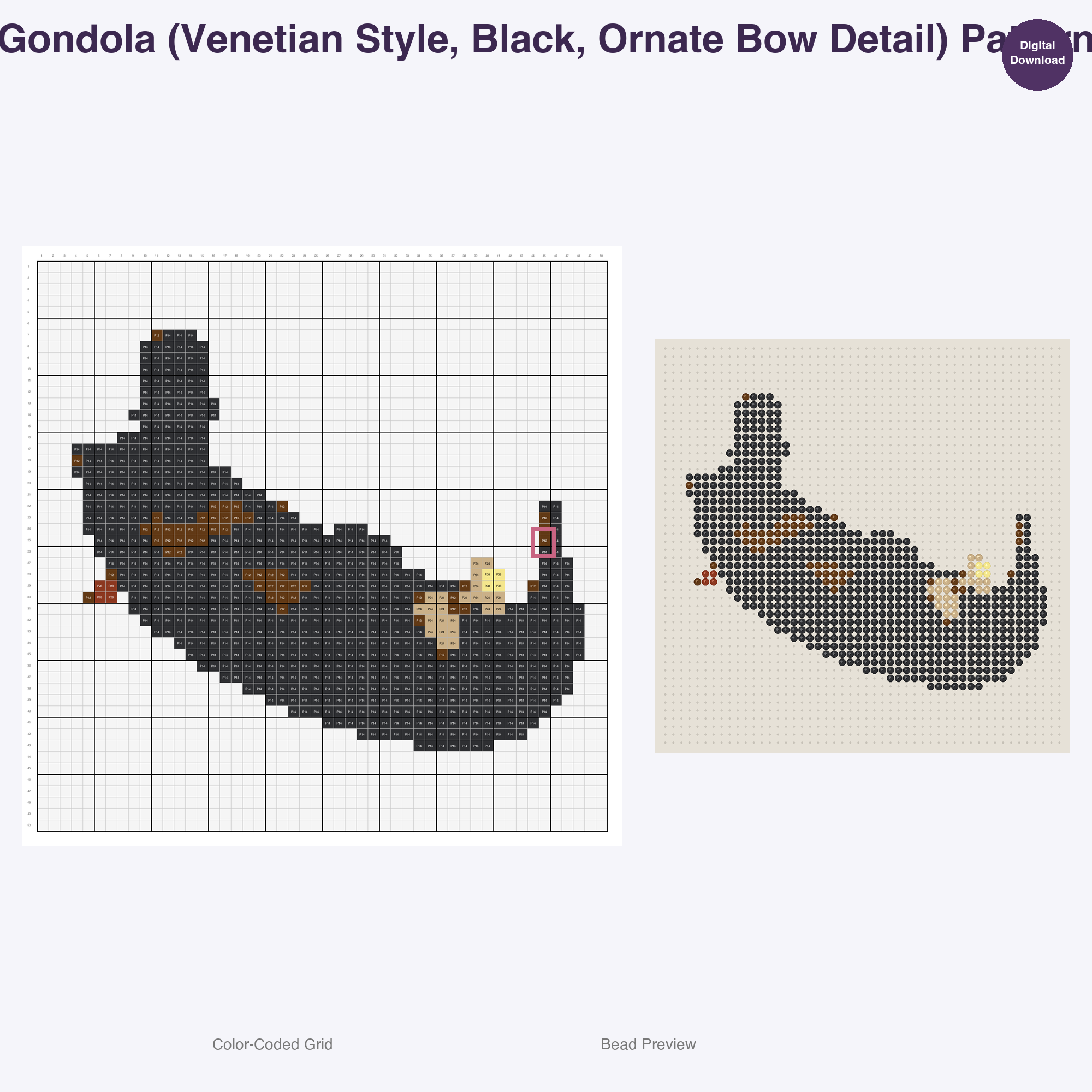 Classic Travel Icons Perler Bead Patterns, 48 Designs x 2 Grid Sizes (50x50 + 128x128), Fuse Bead PDF Digital Download