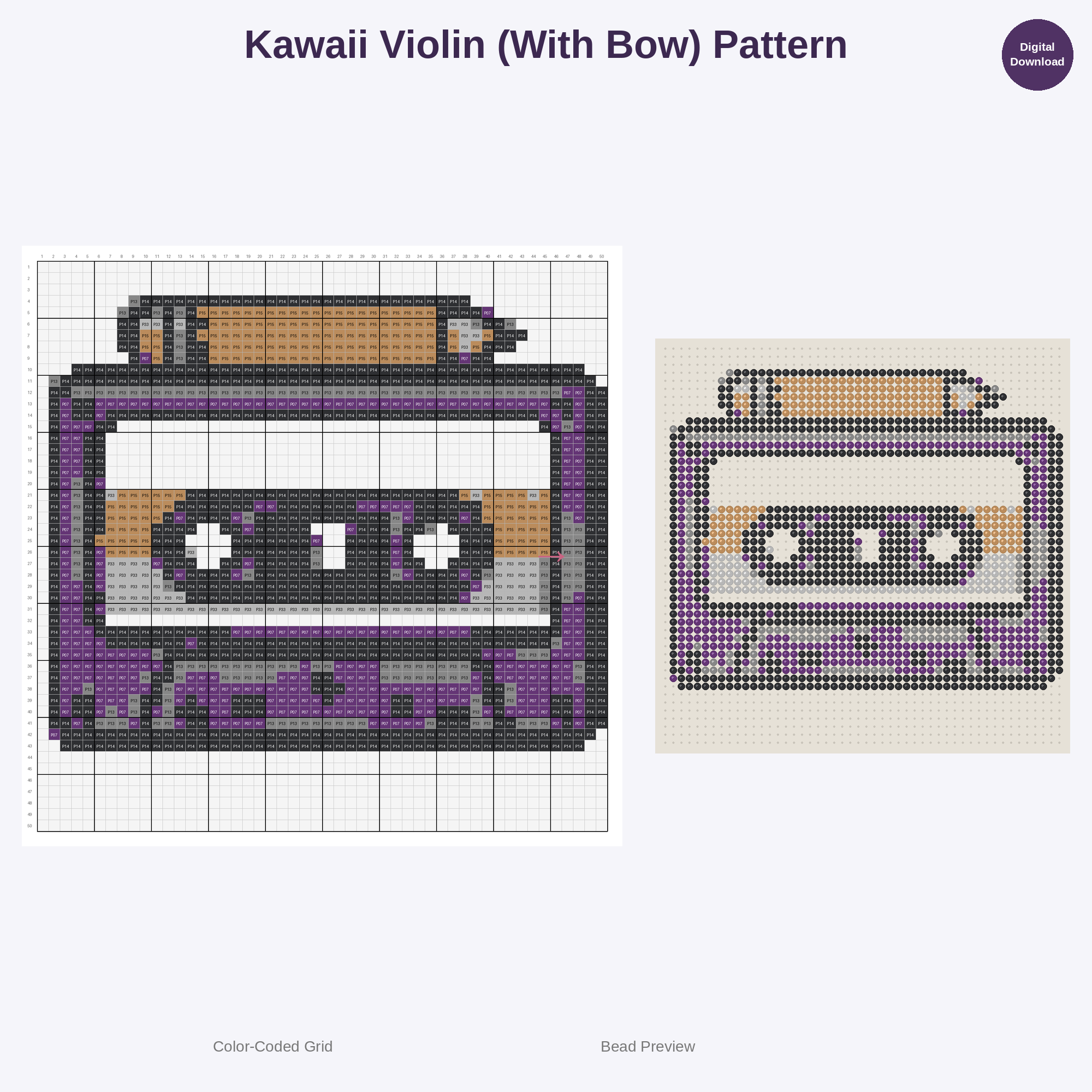 Concert Night Vibes Perler Bead Patterns Bundle, 48 Designs (PDF Digital Download)