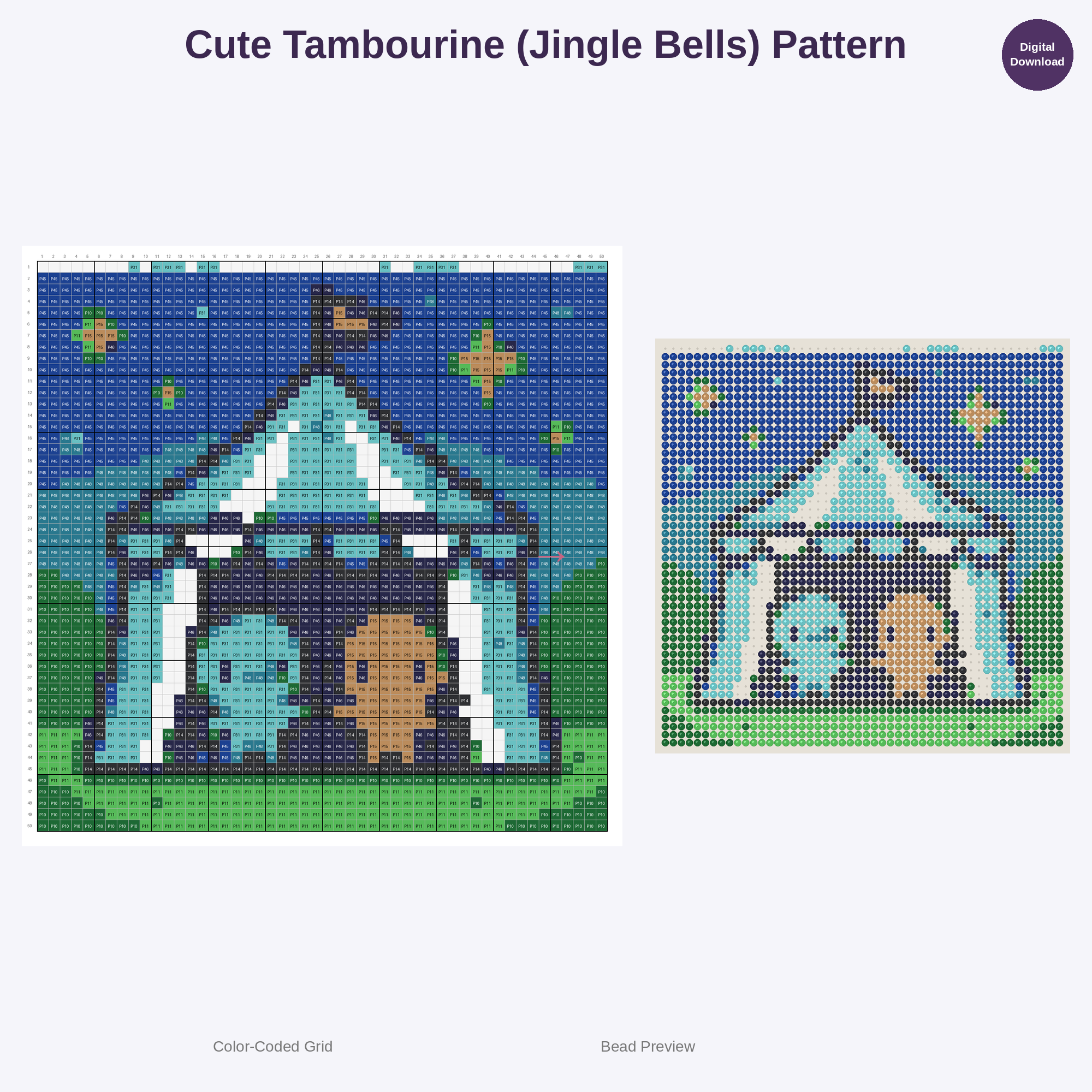 Concert Night Vibes Perler Bead Patterns Bundle, 48 Designs (PDF Digital Download)