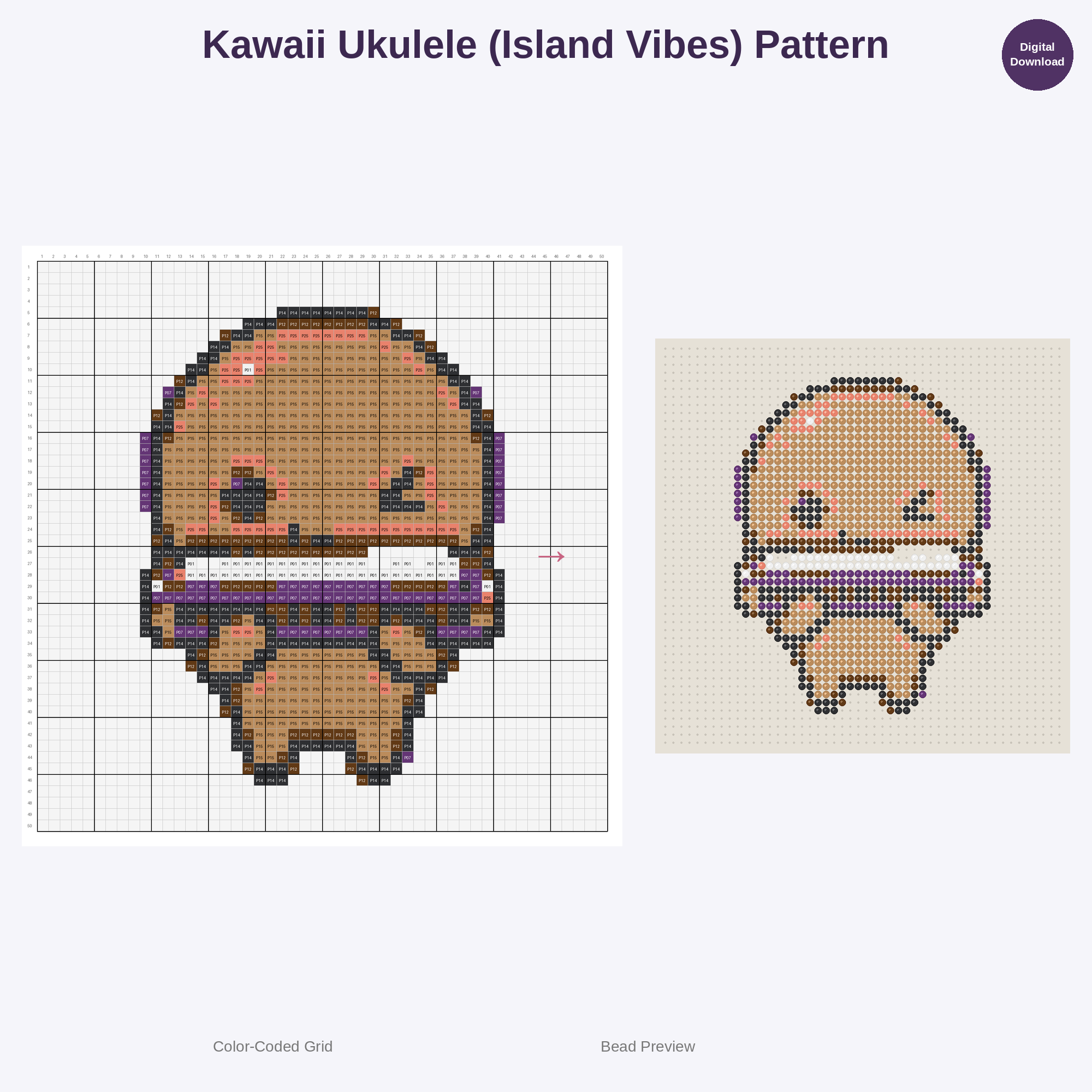 Concert Night Vibes Perler Bead Patterns Bundle, 48 Designs (PDF Digital Download)