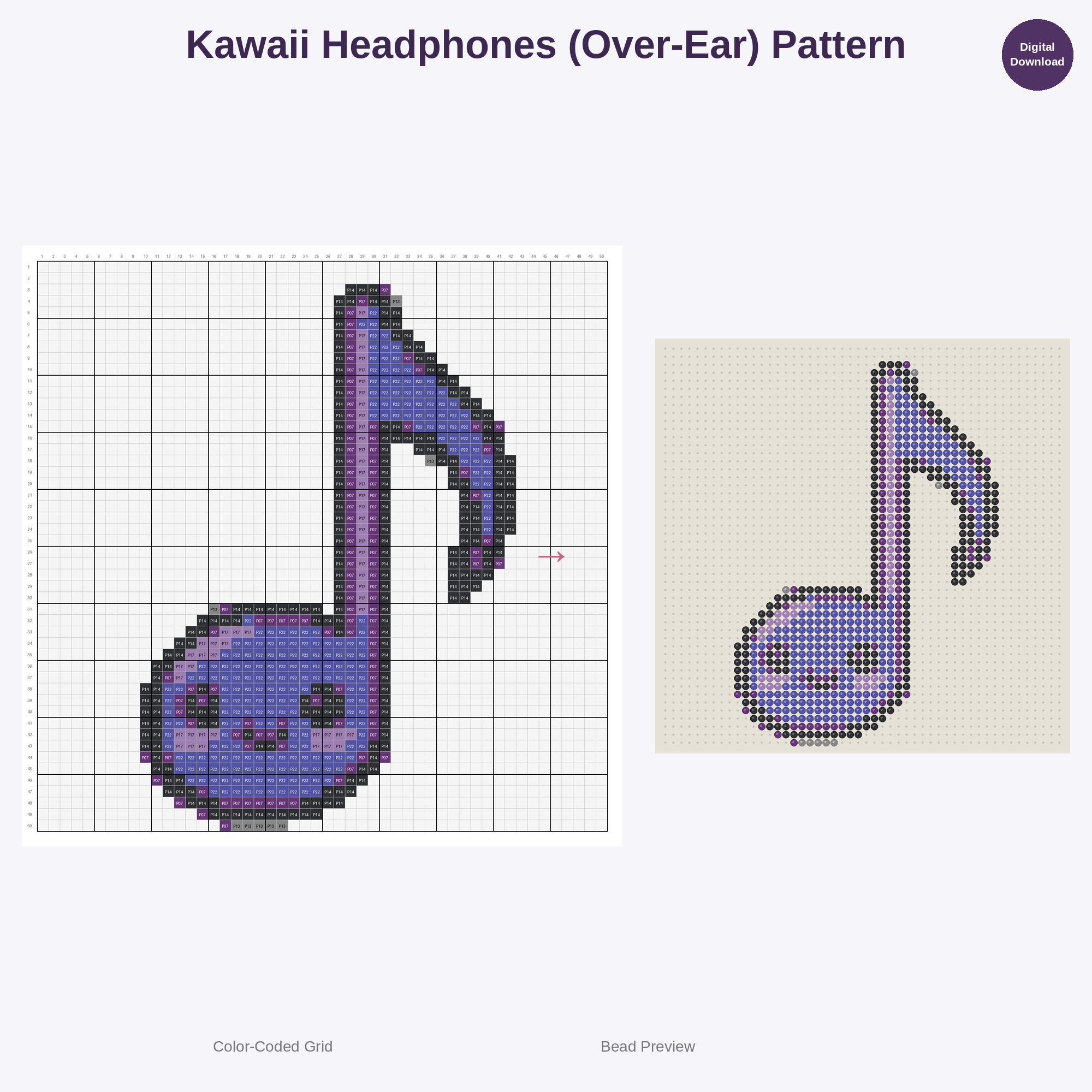 Concert Night Vibes Perler Bead Patterns Bundle, 48 Designs (PDF Digital Download)