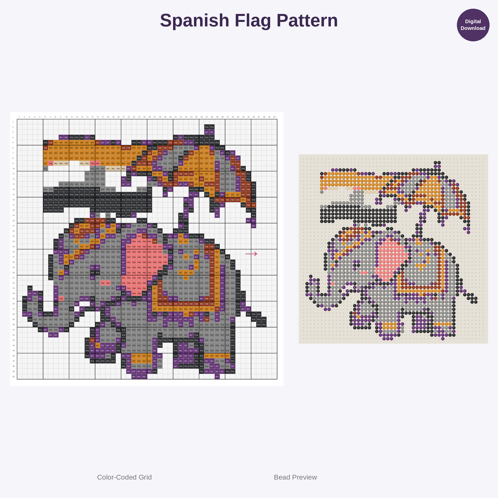 World Flags Collection Perler Bead Patterns Bundle, 48 Designs (PDF Digital Download)