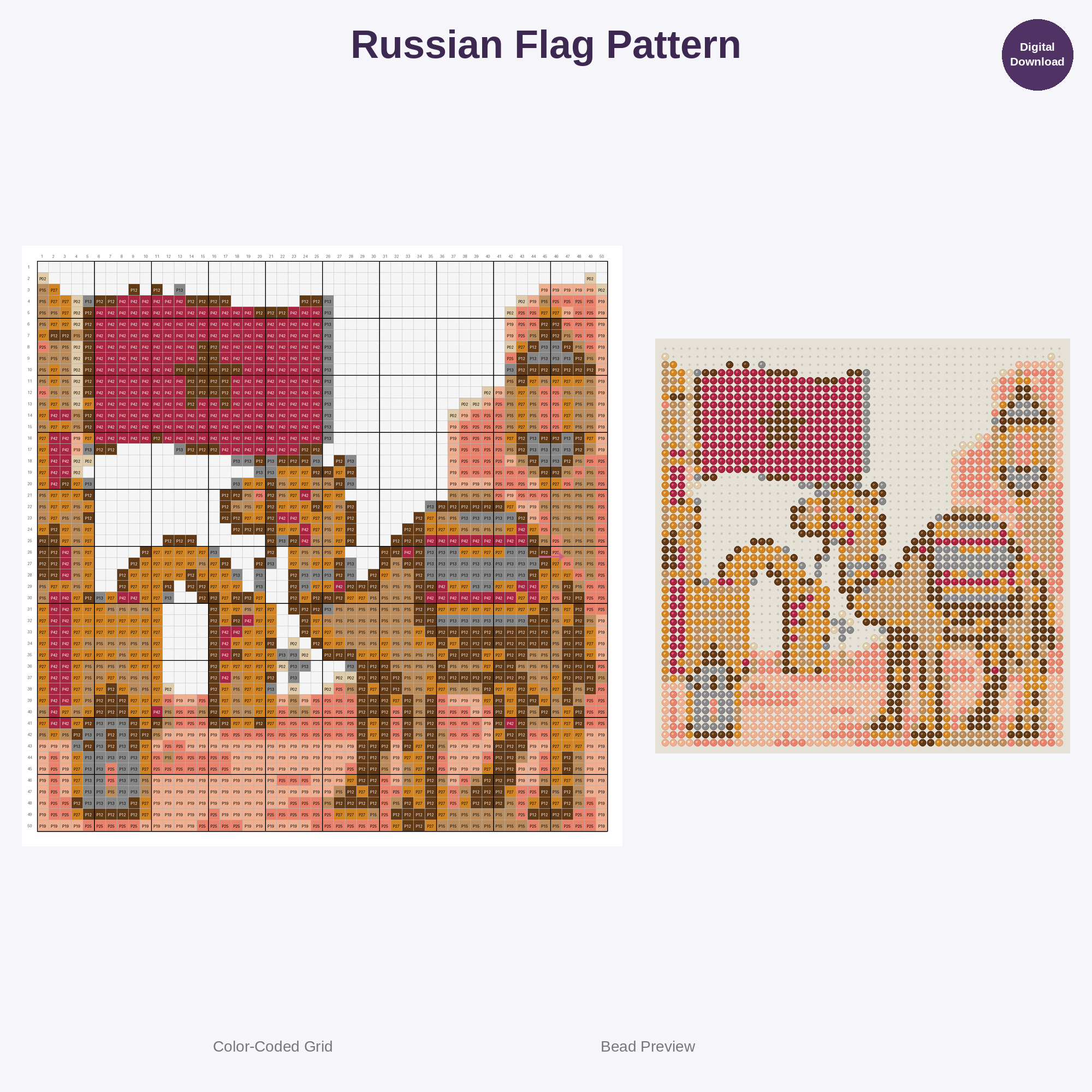 World Flags Collection Perler Bead Patterns Bundle, 48 Designs (PDF Digital Download)