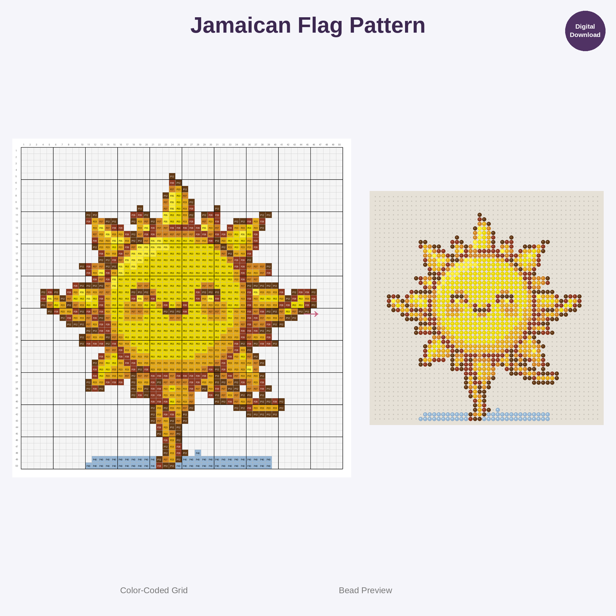 World Flags Collection Perler Bead Patterns Bundle, 48 Designs (PDF Digital Download)