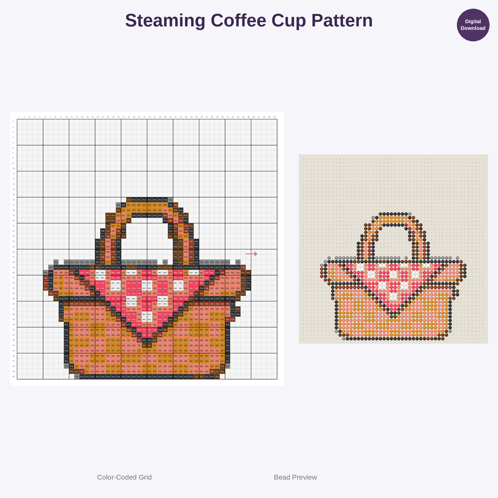 Cozy Campfire & Stargazing Adventures Perler Bead Patterns Bundle, 48 Designs (PDF Digital Download)
