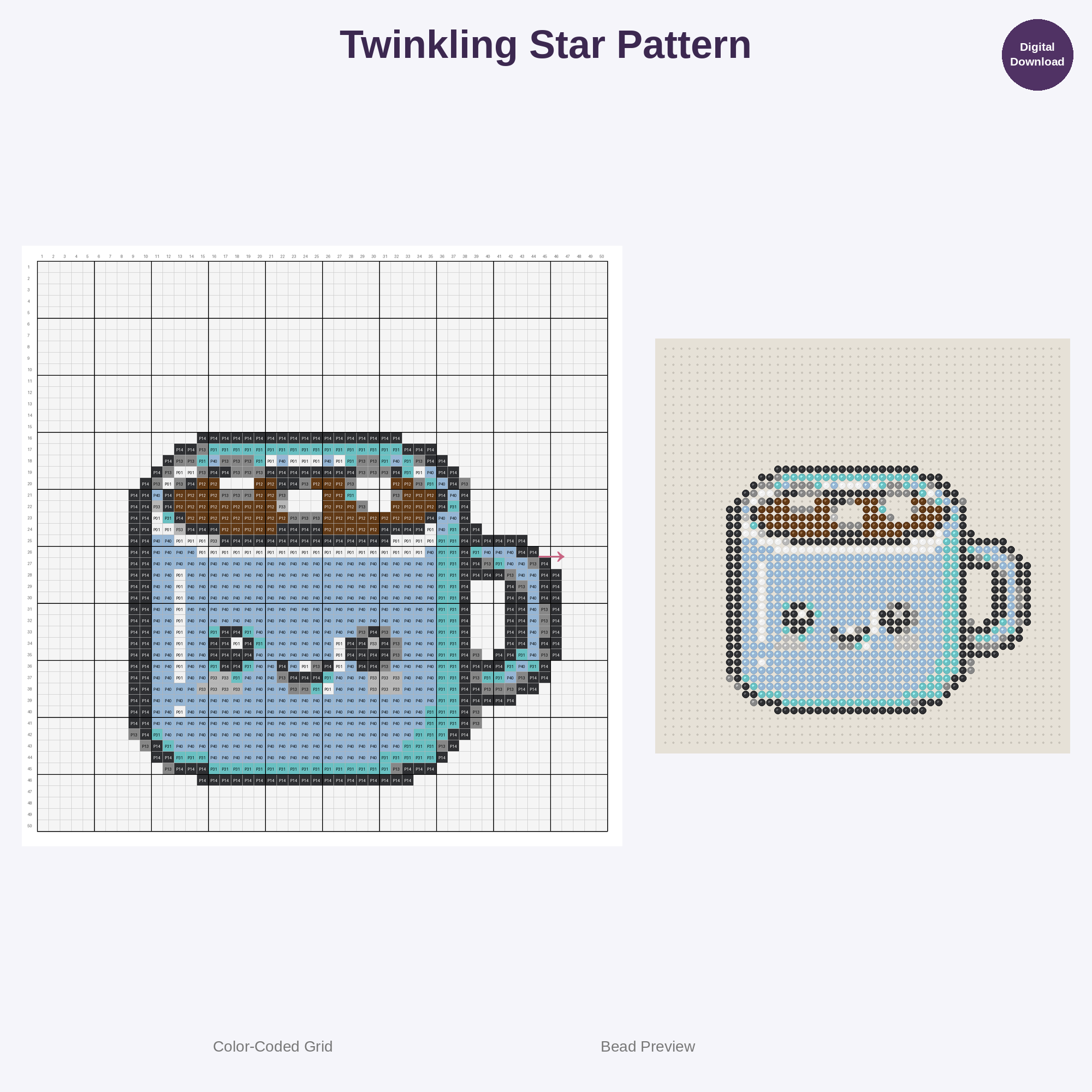 Cozy Campfire & Stargazing Adventures Perler Bead Patterns Bundle, 48 Designs (PDF Digital Download)