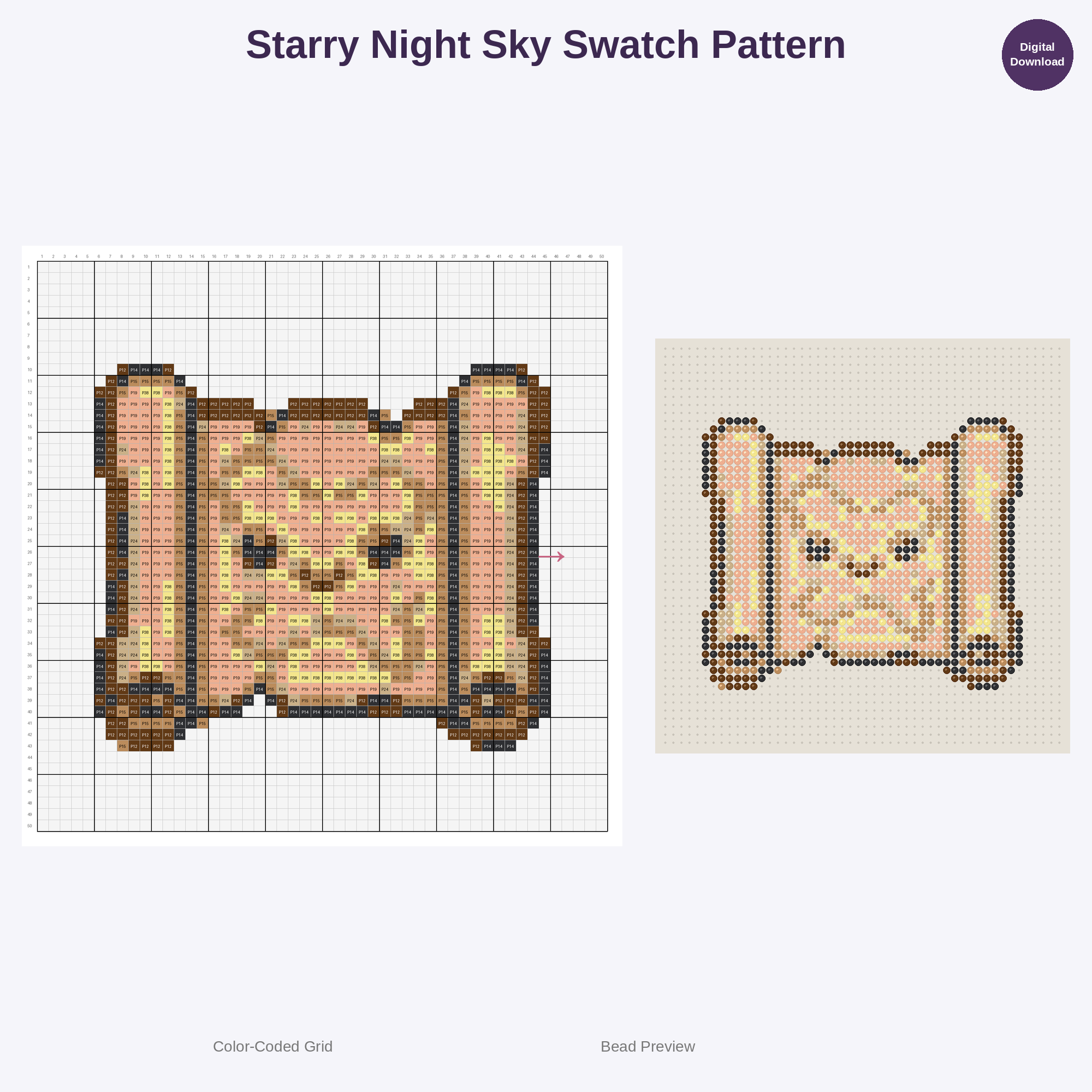 Cozy Campfire & Stargazing Adventures Perler Bead Patterns Bundle, 48 Designs (PDF Digital Download)