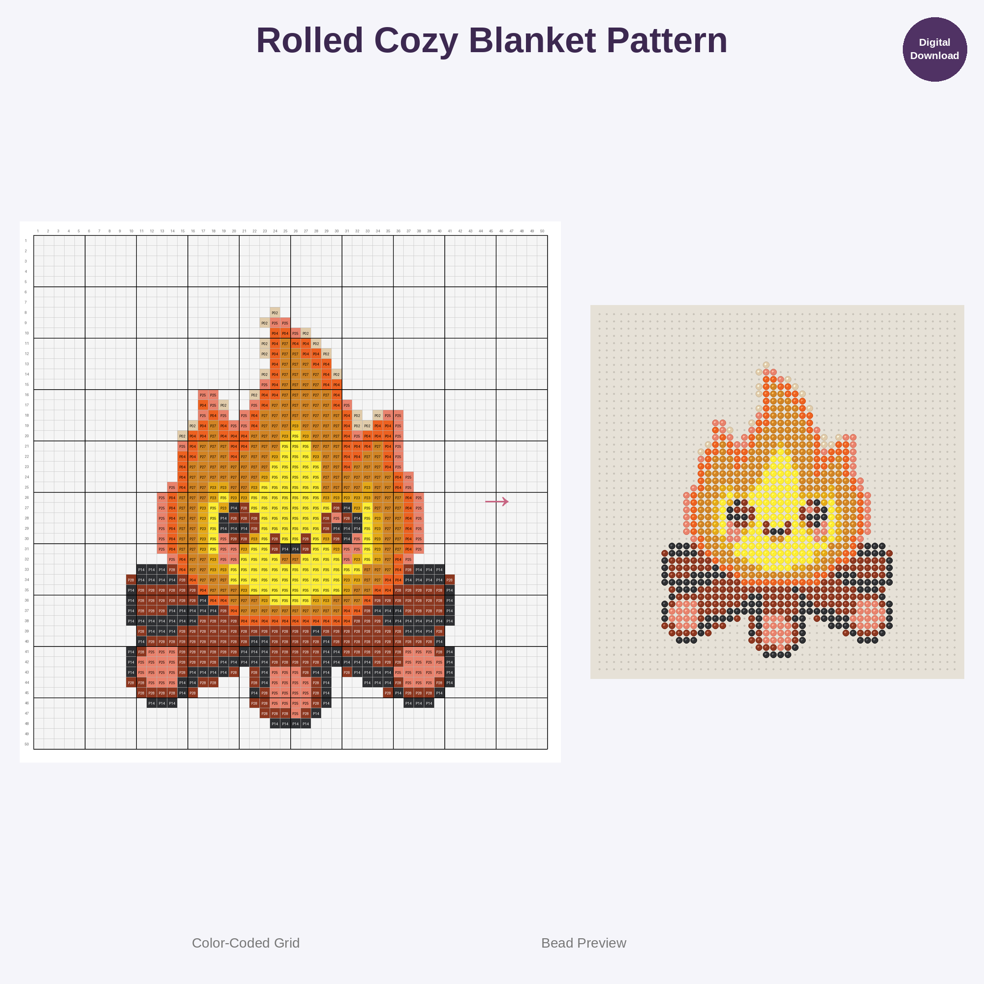 Cozy Campfire & Stargazing Adventures Perler Bead Patterns Bundle, 48 Designs (PDF Digital Download)