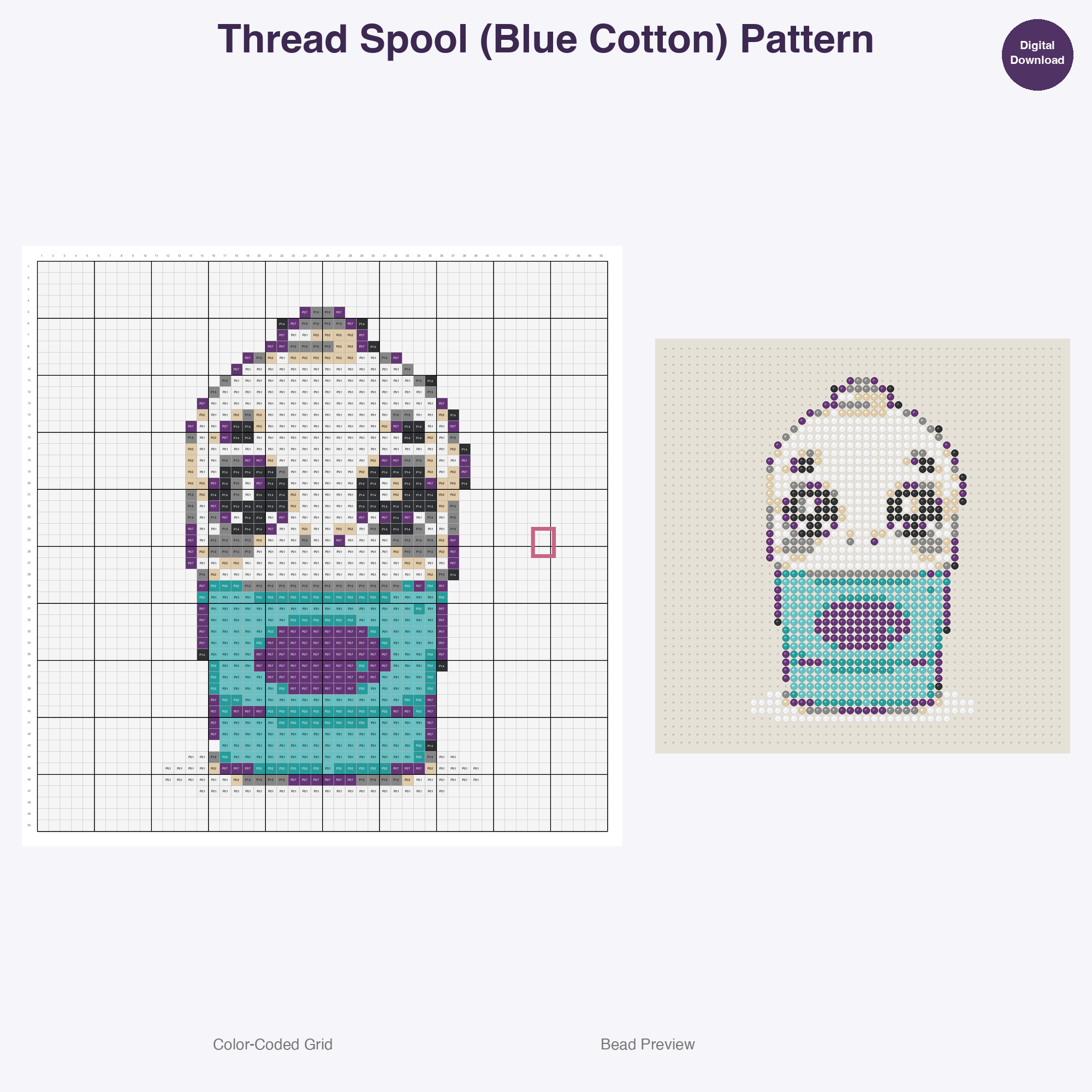 Crafty Creations Toolkit Perler Bead Patterns Bundle, 48 Designs (PDF Digital Download)