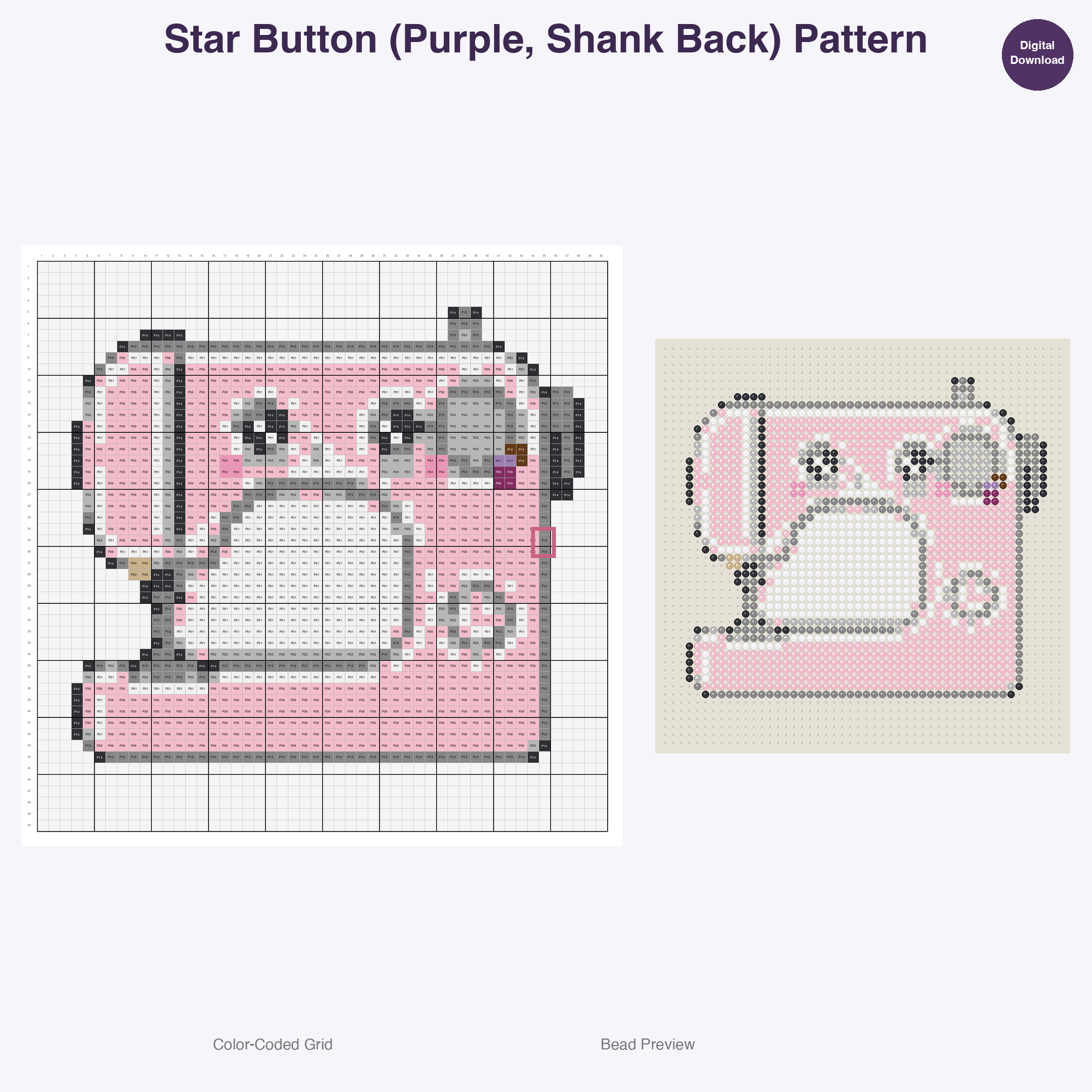 Crafty Creations Toolkit Perler Bead Patterns Bundle, 48 Designs (PDF Digital Download)