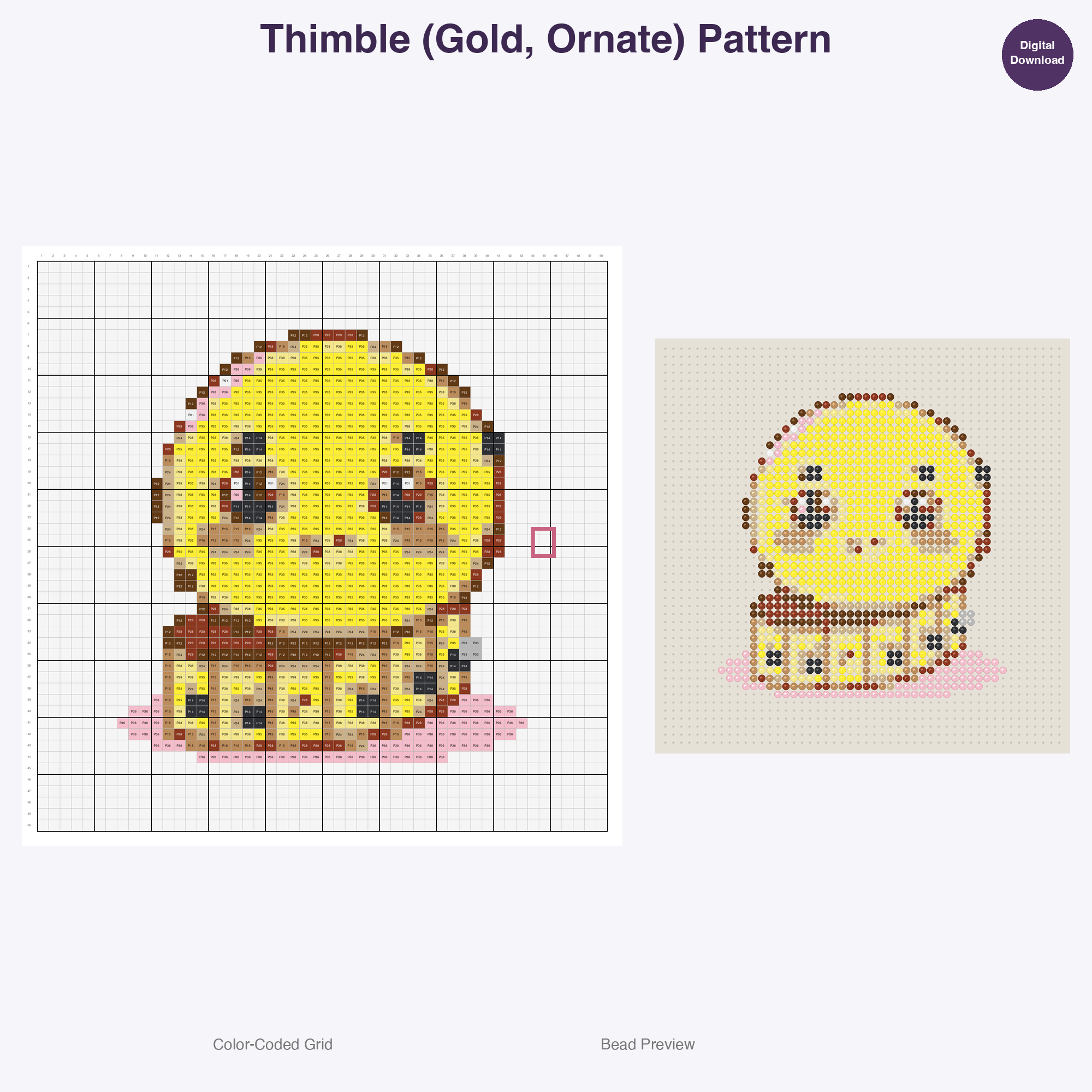 Crafty Creations Toolkit Perler Bead Patterns Bundle, 48 Designs (PDF Digital Download)
