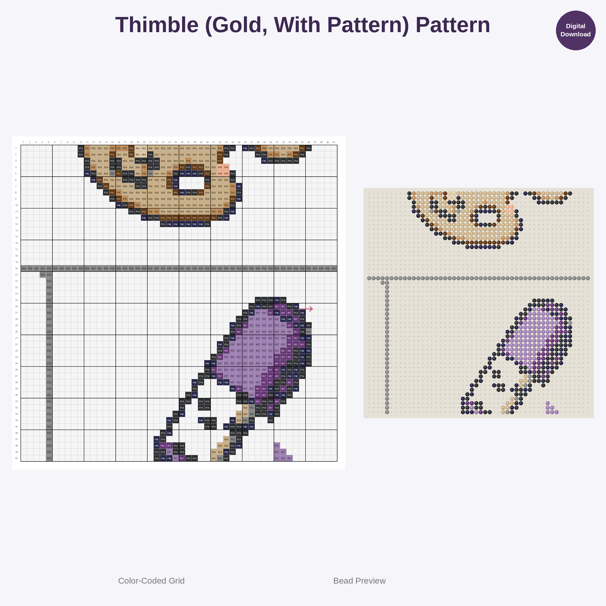 Creative Craft Supplies Perler Bead Patterns Bundle, 48 Designs (PDF Digital Download)