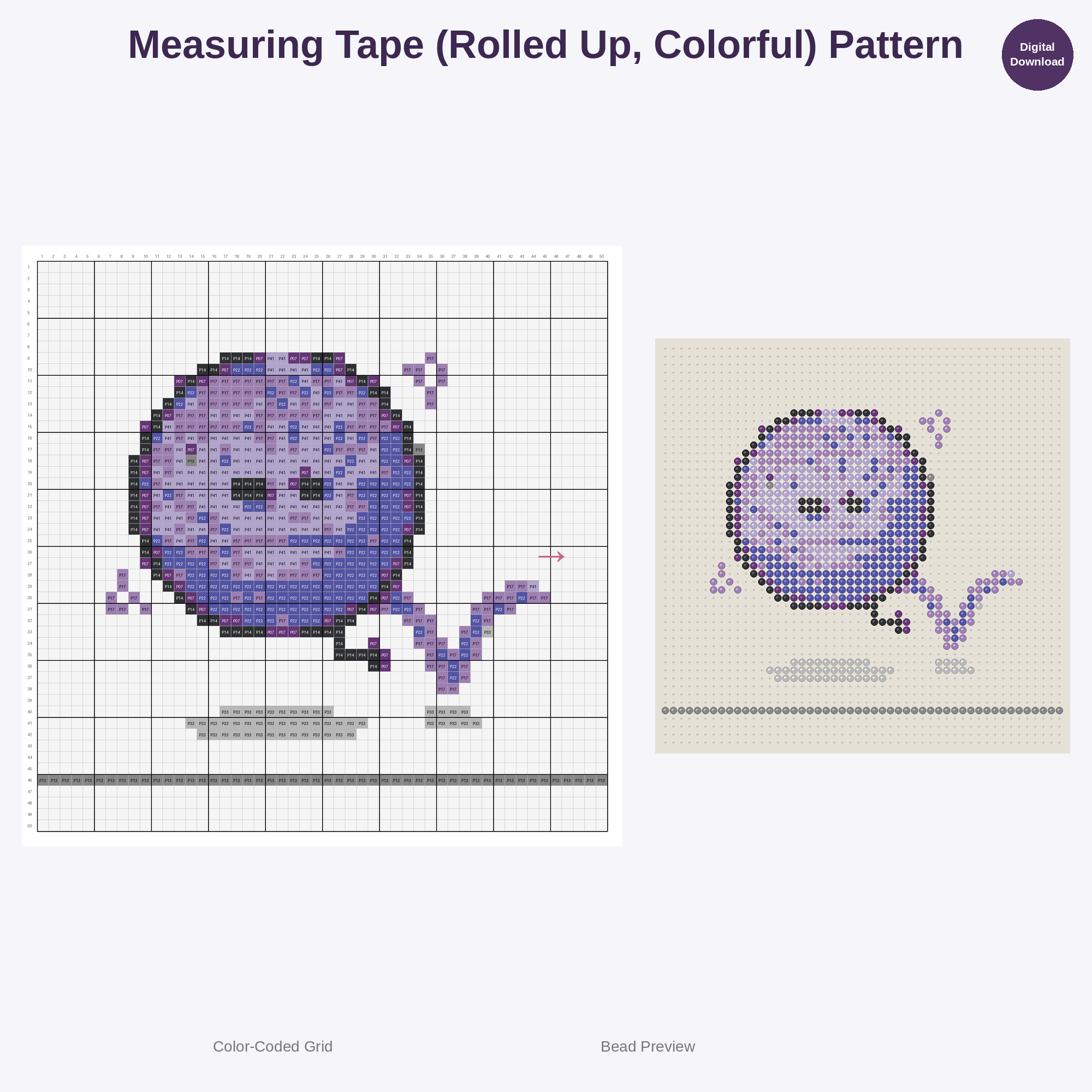 Creative Craft Supplies Perler Bead Patterns Bundle, 48 Designs (PDF Digital Download)
