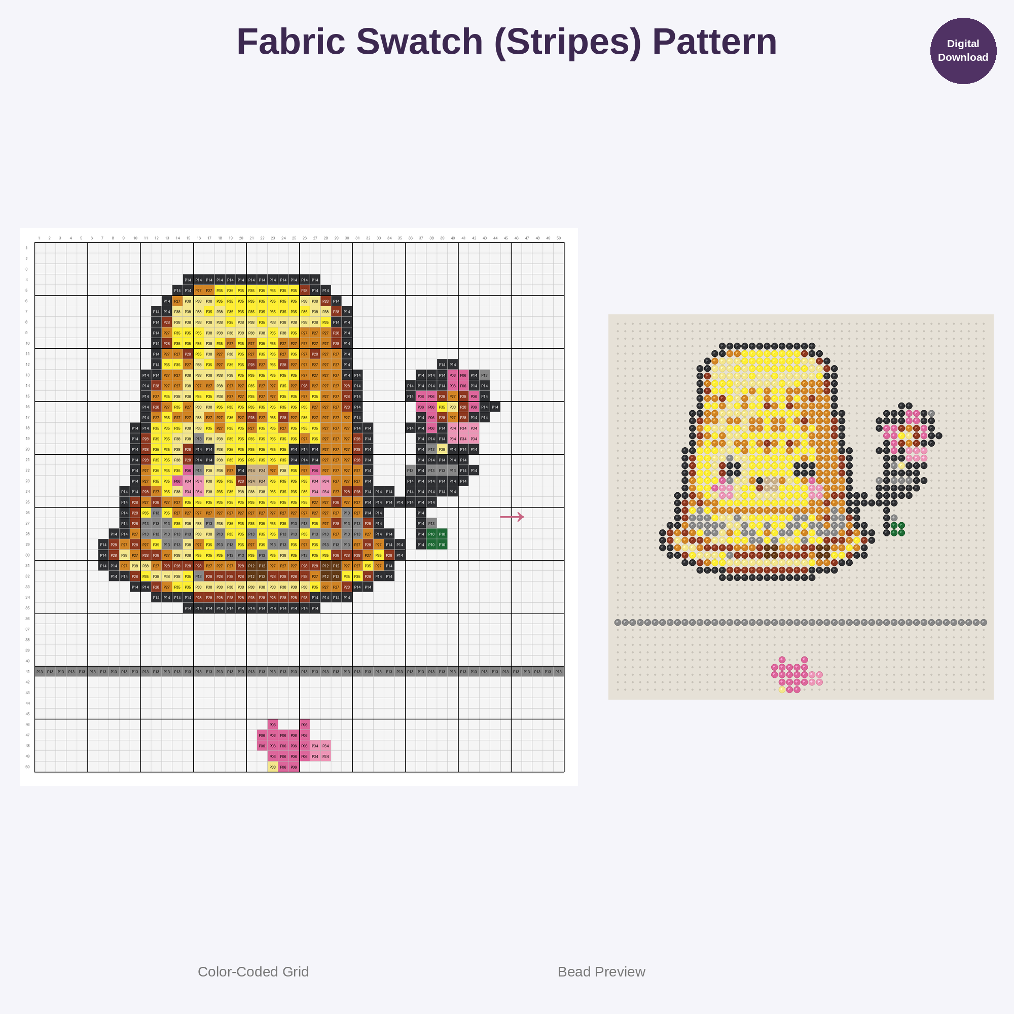 Creative Craft Supplies Perler Bead Patterns Bundle, 48 Designs (PDF Digital Download)