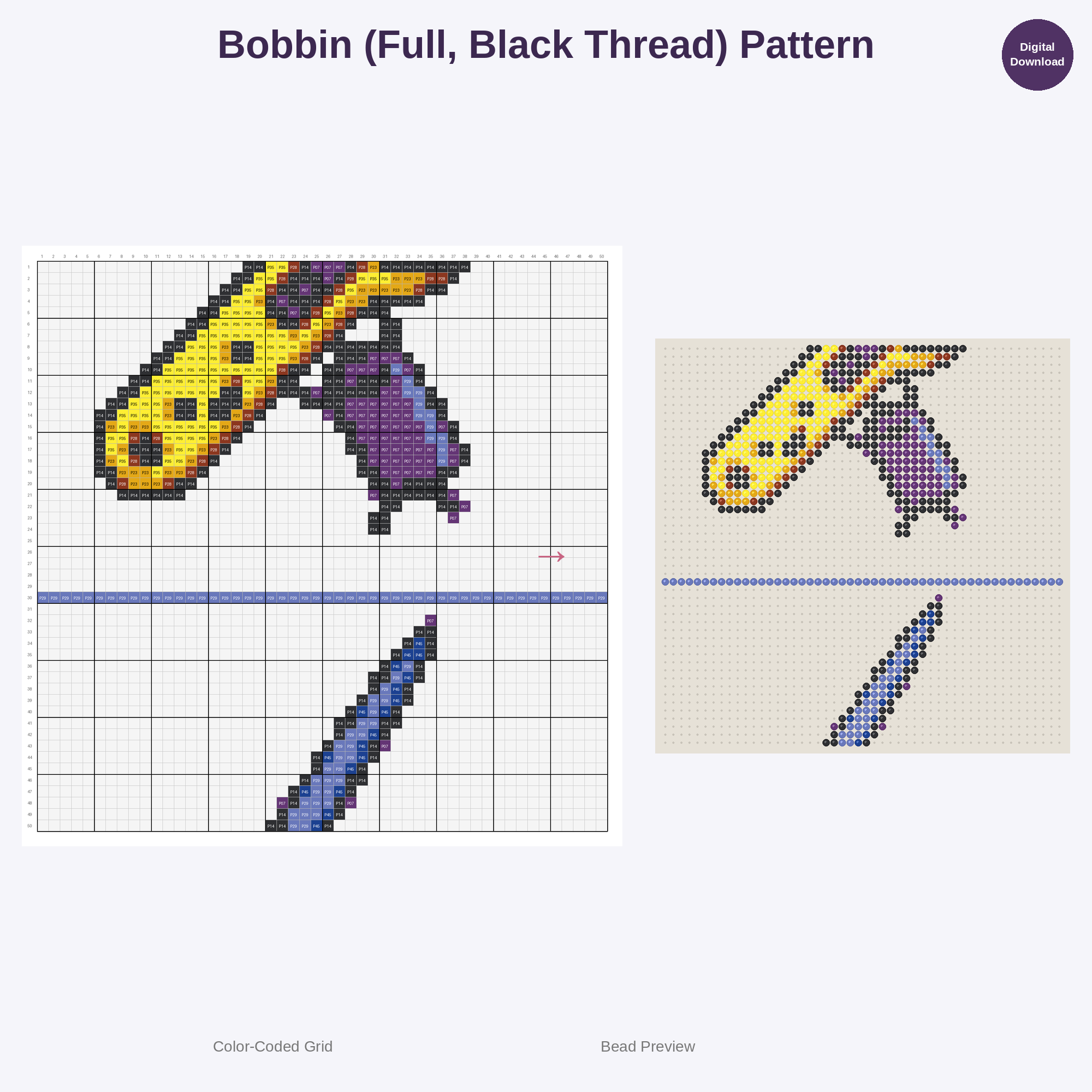 Creative Craft Supplies Perler Bead Patterns Bundle, 48 Designs (PDF Digital Download)