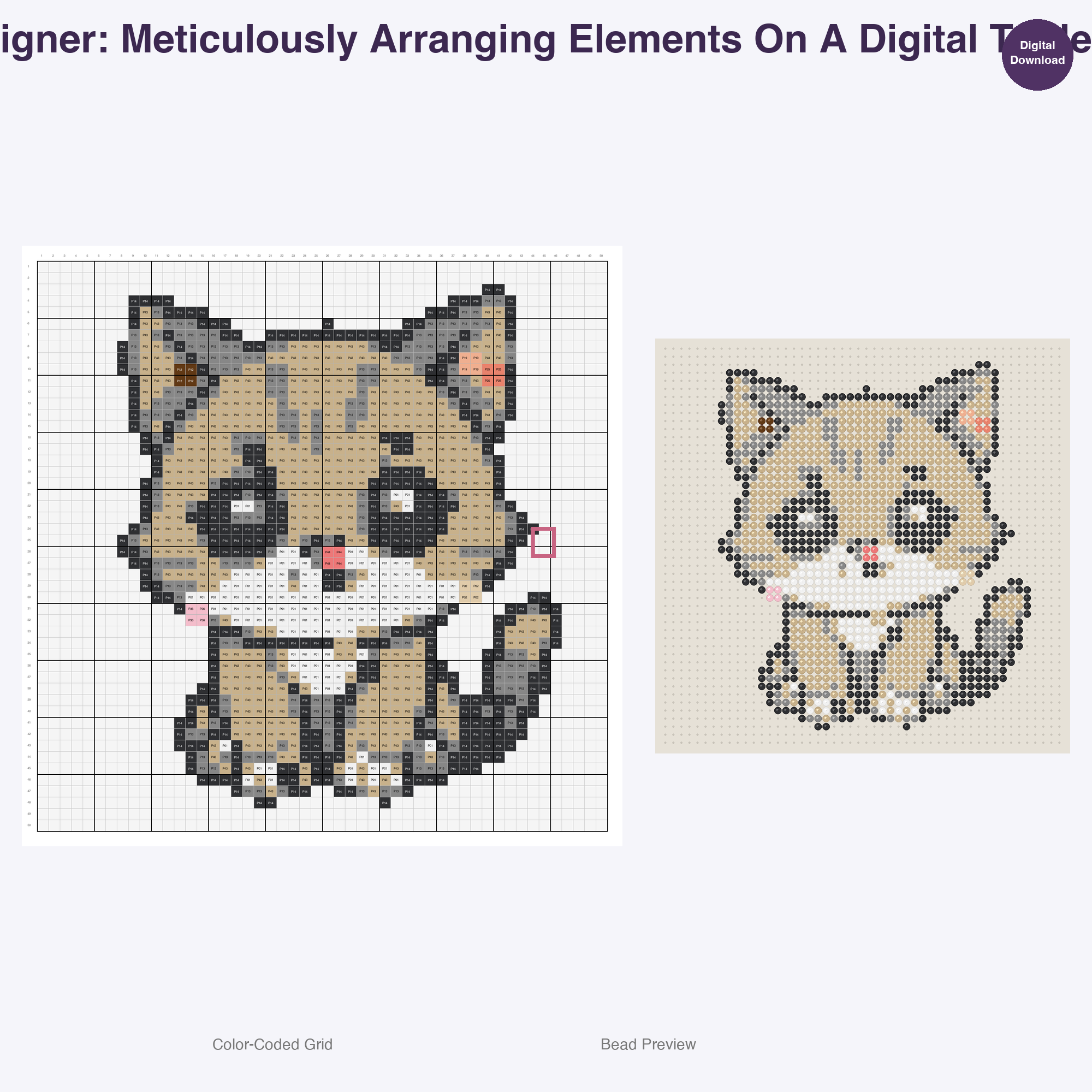 Critter Newsroom Pals Perler Bead Patterns, 48 Designs x 3 Grid Sizes (29x29 + 50x50 + 128x128), Fuse Bead PDF Digital Download