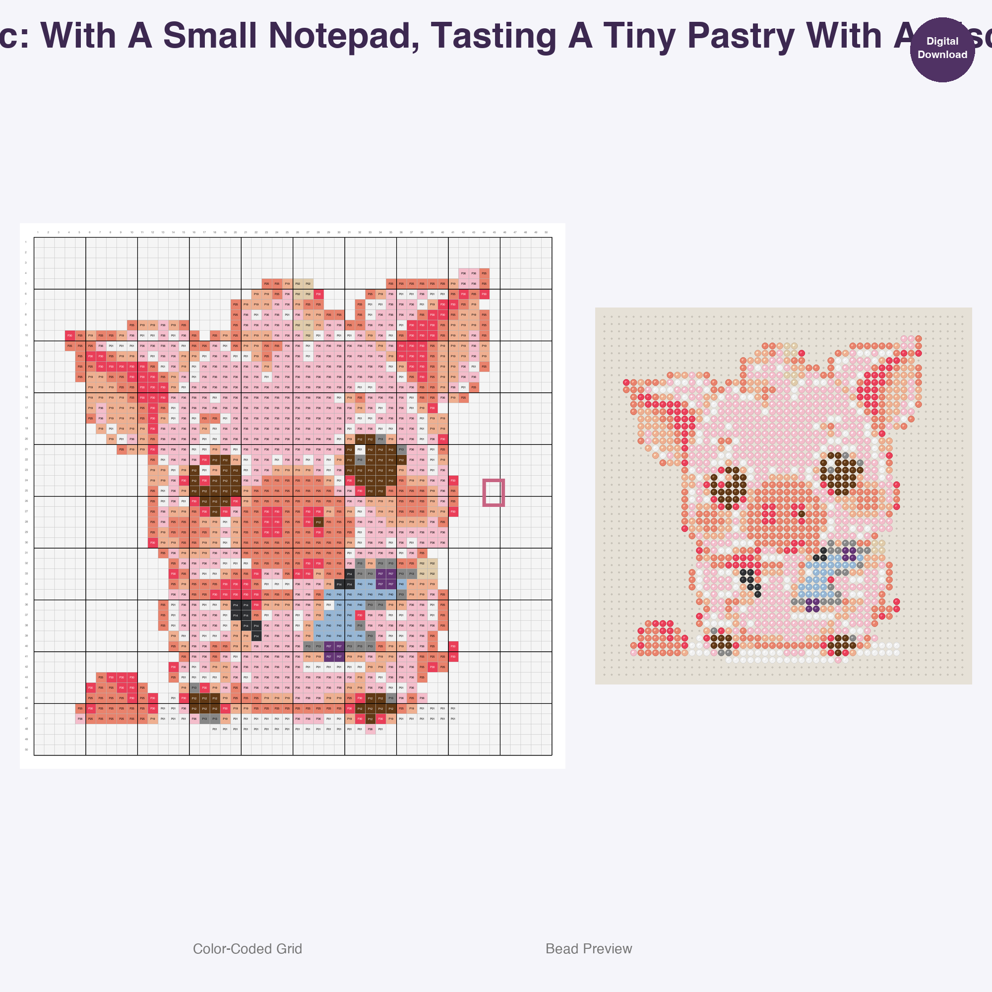Critter Newsroom Pals Perler Bead Patterns, 48 Designs x 3 Grid Sizes (29x29 + 50x50 + 128x128), Fuse Bead PDF Digital Download