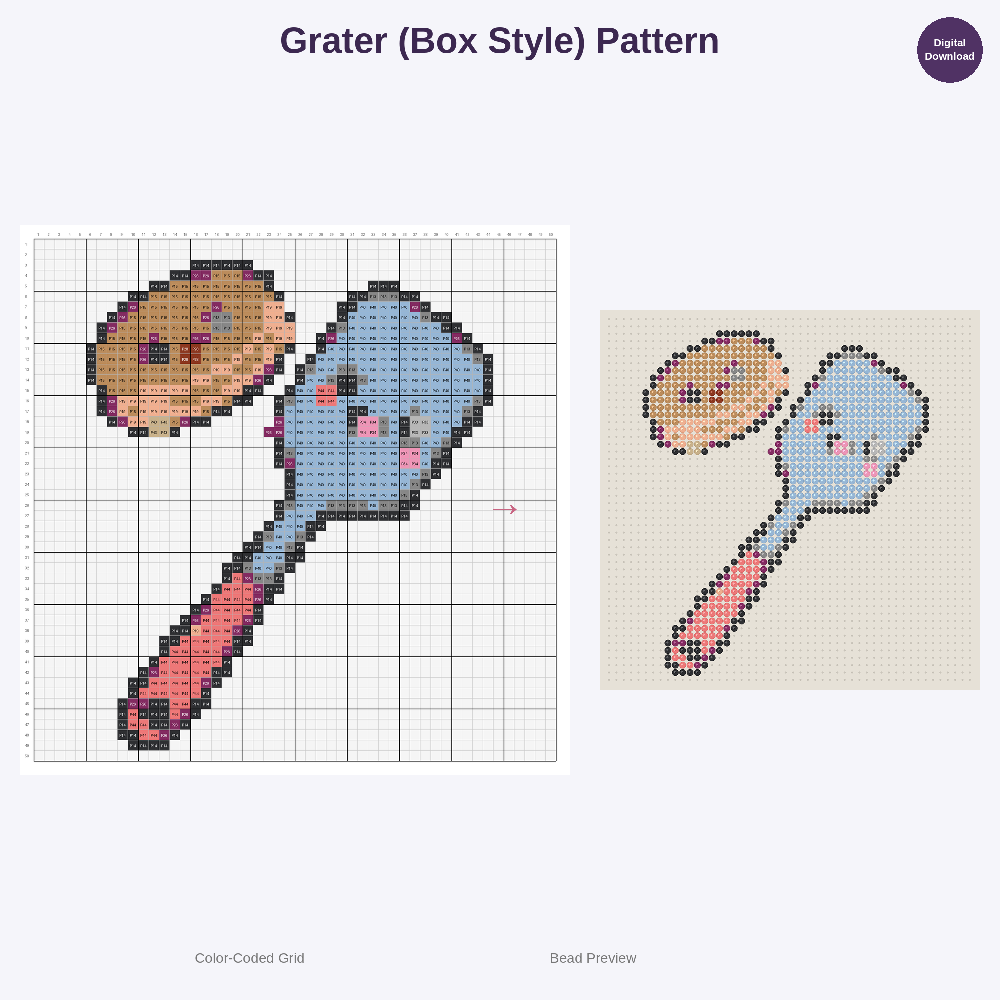 Culinary Cuties Collection Perler Bead Patterns Bundle, 48 Designs (PDF Digital Download)