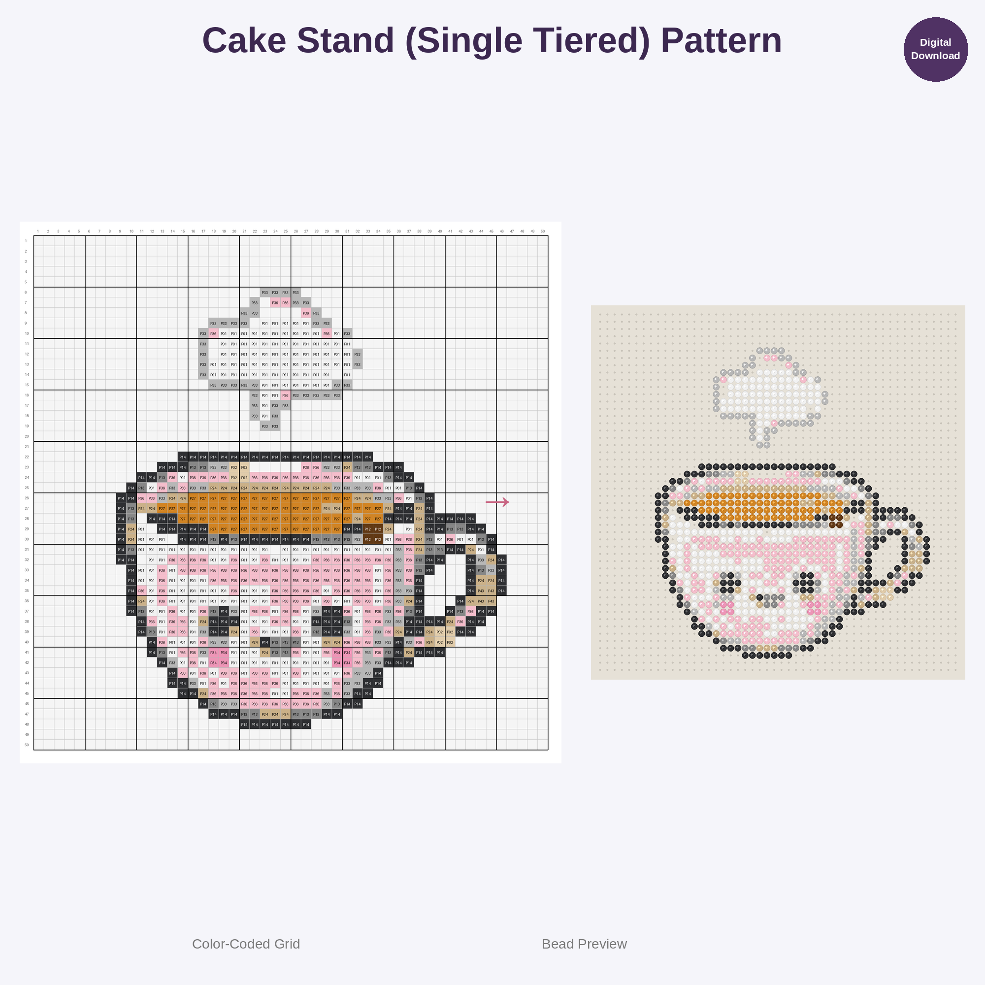 Culinary Cuties Collection Perler Bead Patterns Bundle, 48 Designs (PDF Digital Download)