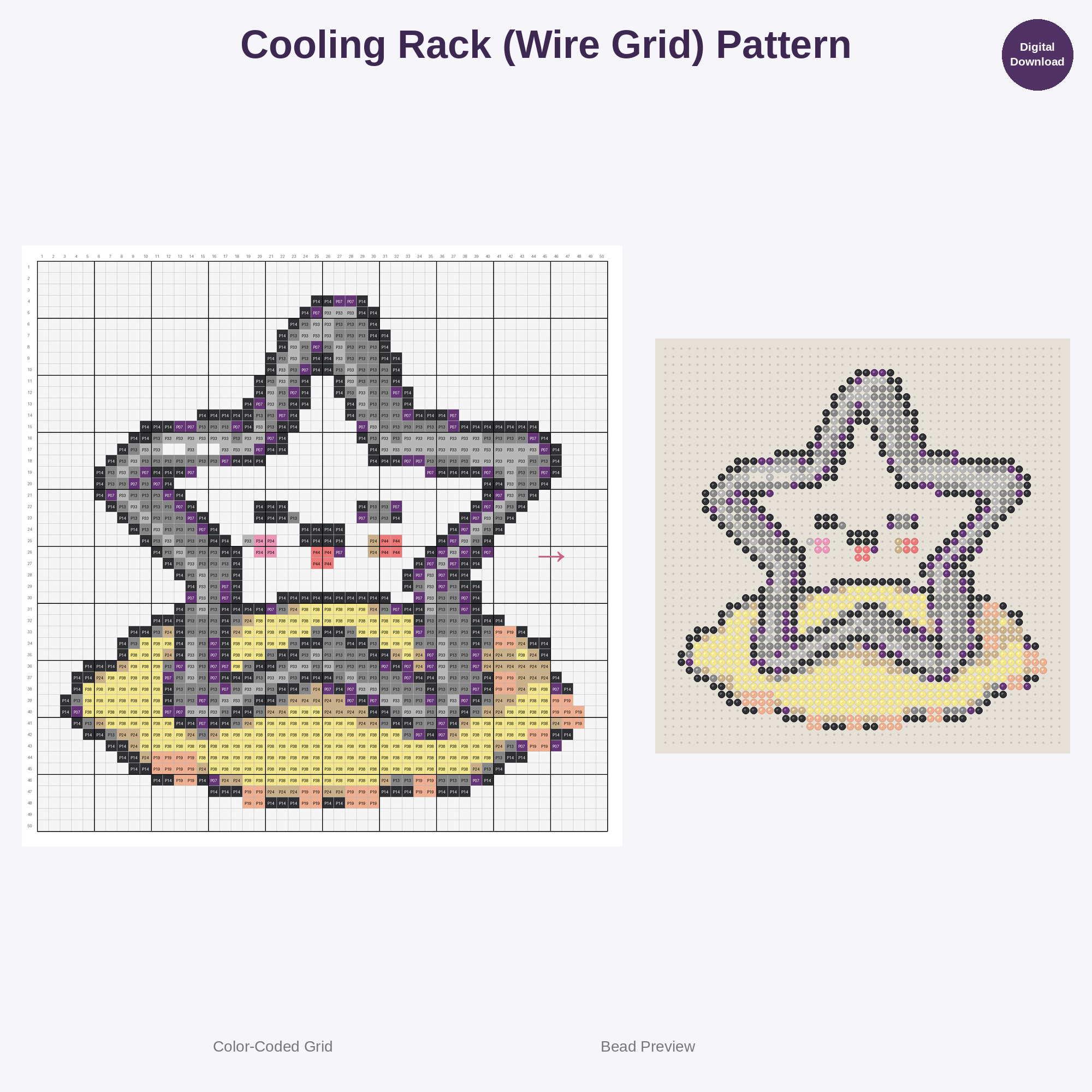 Culinary Cuties Collection Perler Bead Patterns Bundle, 48 Designs (PDF Digital Download)