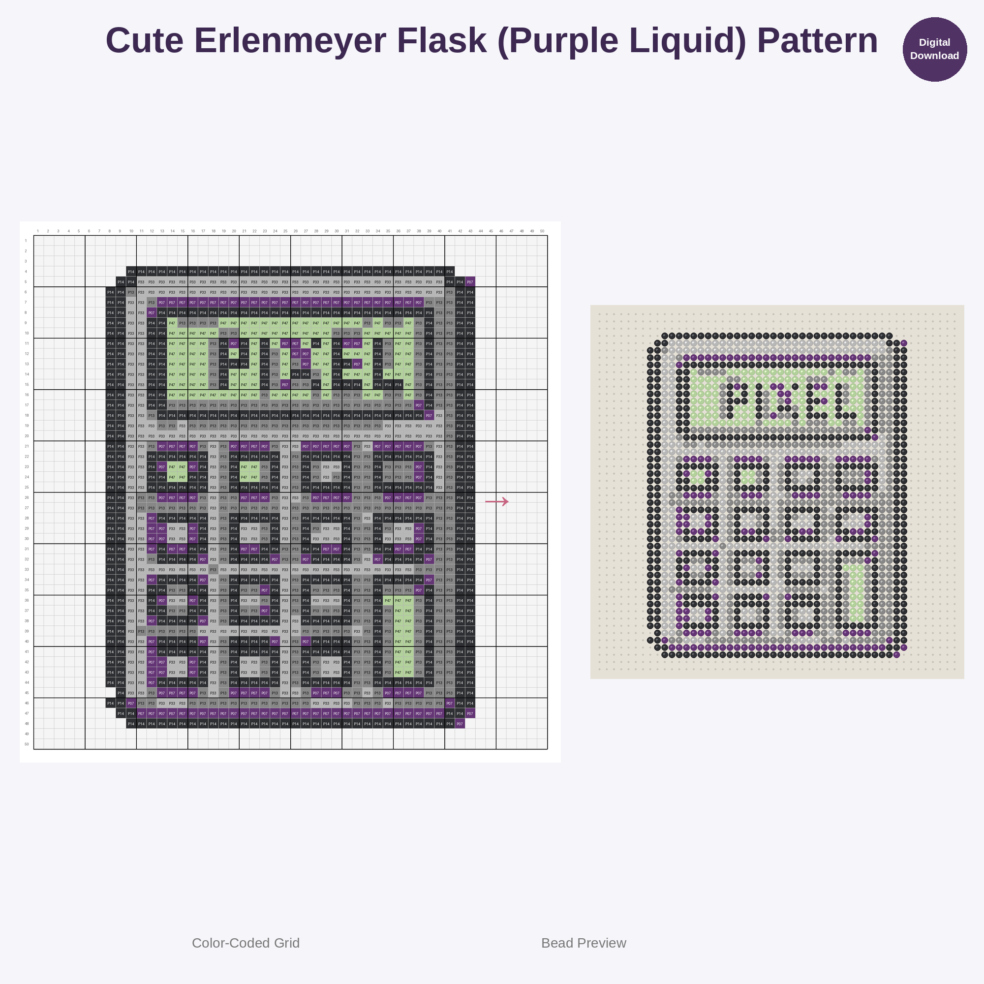 Curious Inventor's Lab Perler Bead Patterns Bundle, 48 Designs (PDF Digital Download)