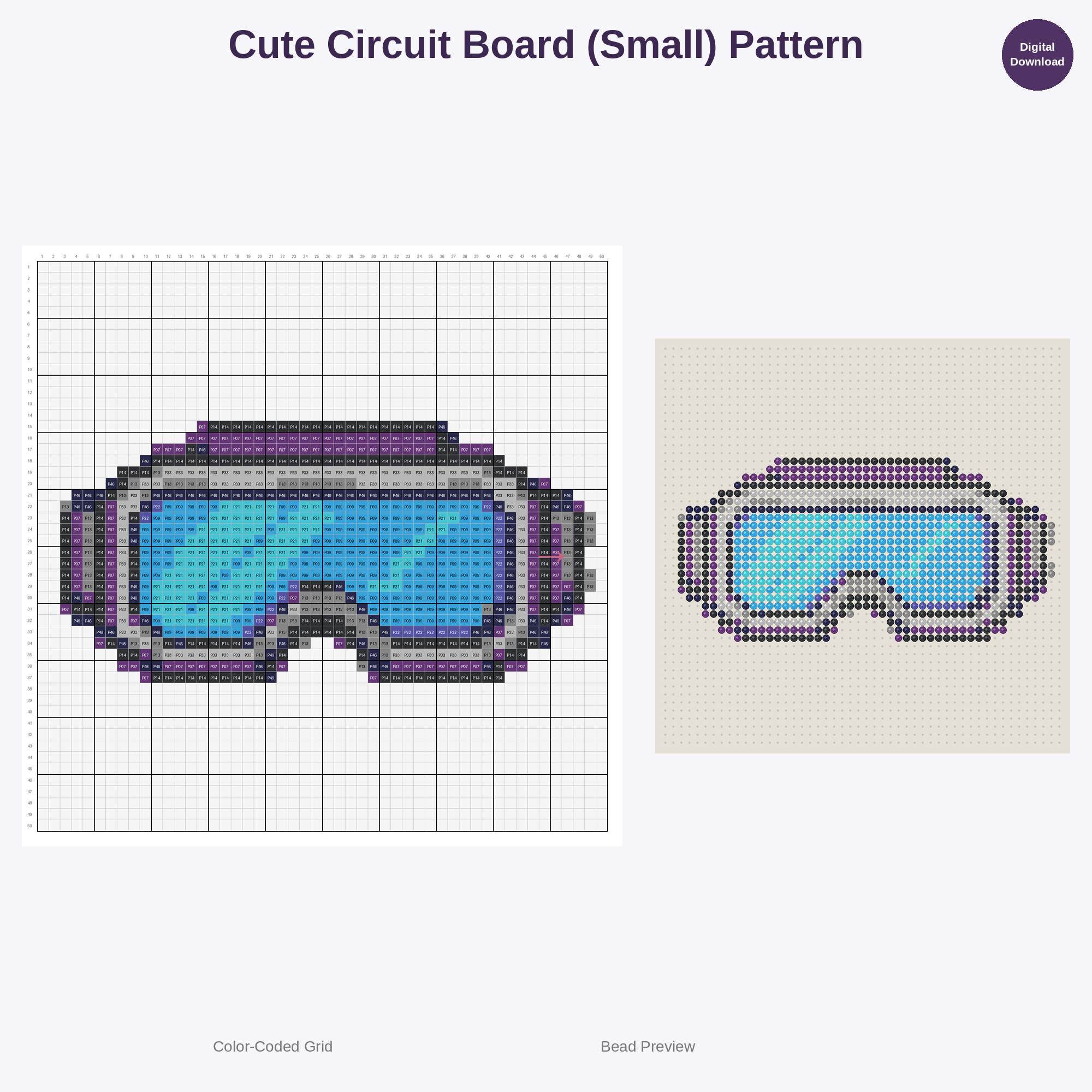 Curious Inventor's Lab Perler Bead Patterns Bundle, 48 Designs (PDF Digital Download)