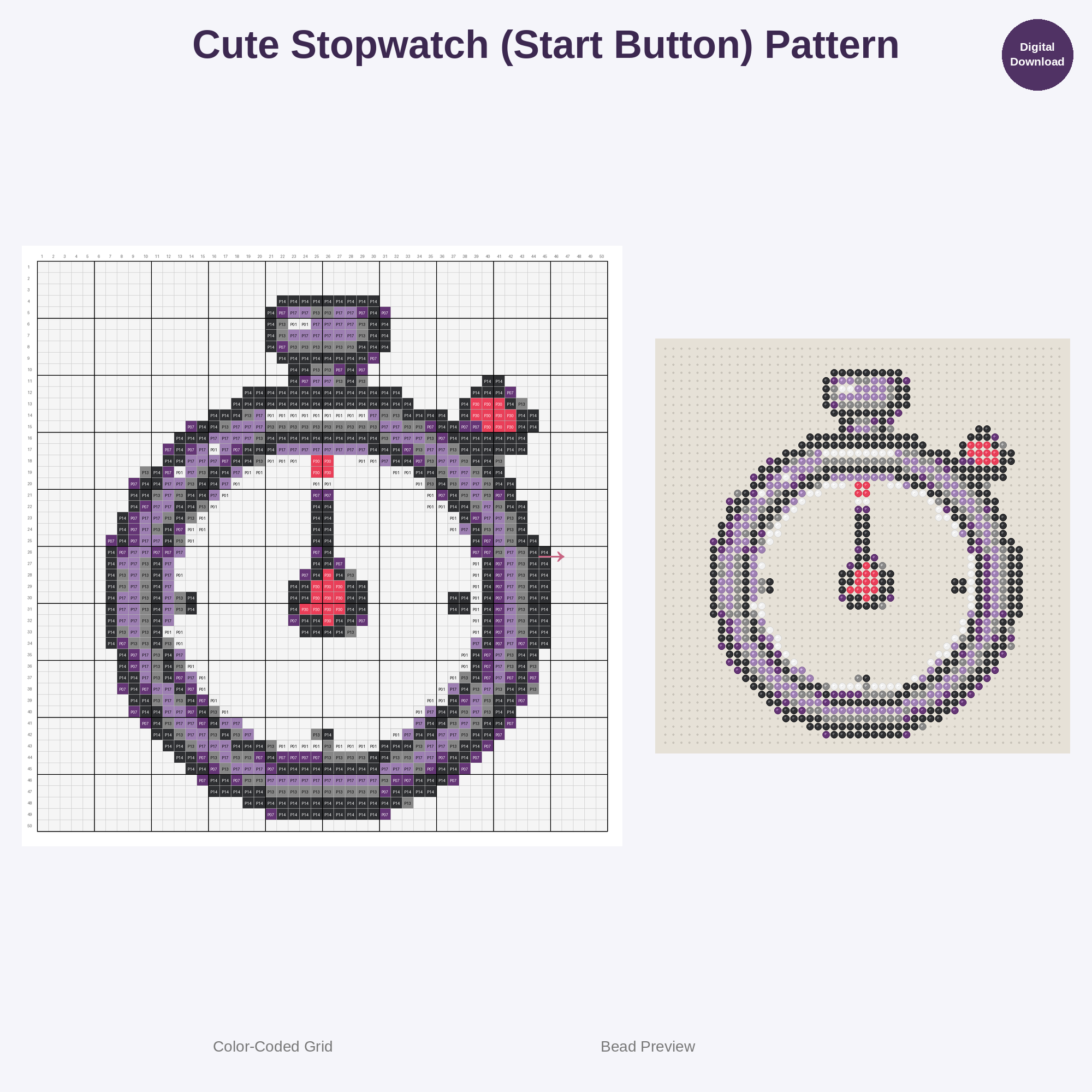 Curious Inventor's Lab Perler Bead Patterns Bundle, 48 Designs (PDF Digital Download)