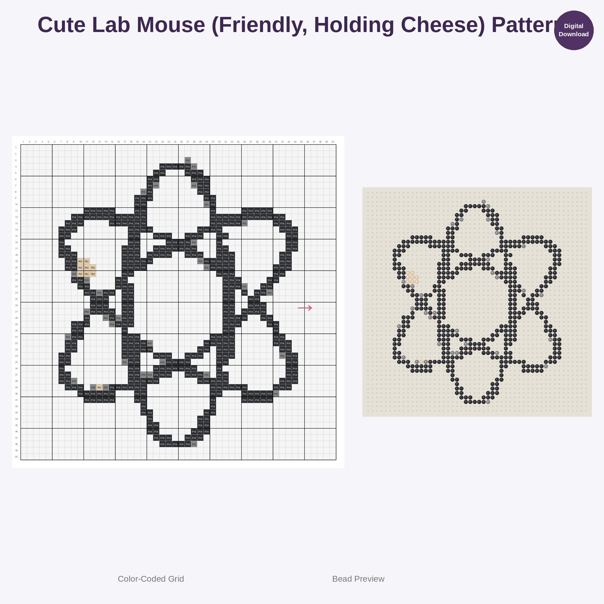 Curious Inventor's Lab Perler Bead Patterns Bundle, 48 Designs (PDF Digital Download)