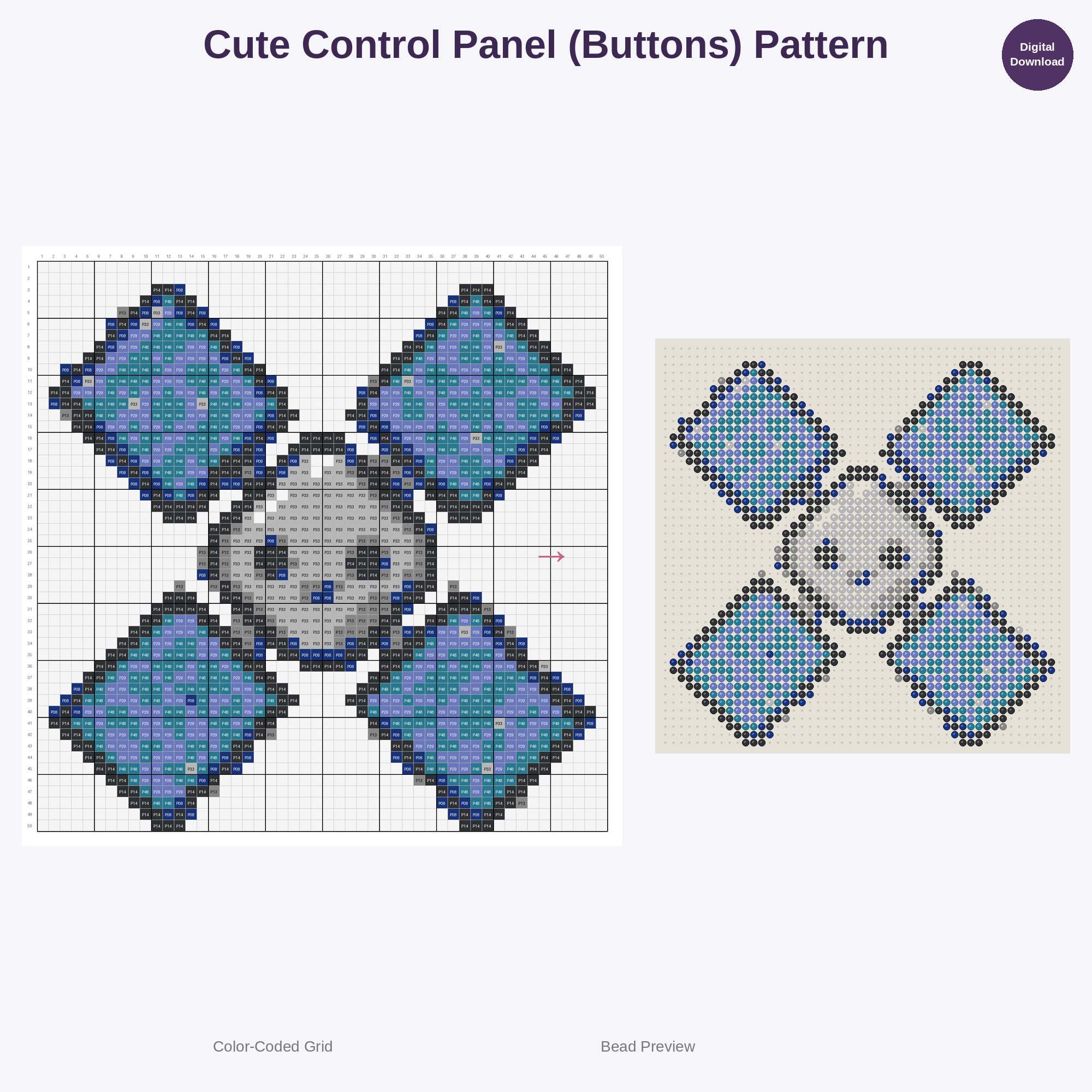 Curious Inventor's Lab Perler Bead Patterns Bundle, 48 Designs (PDF Digital Download)