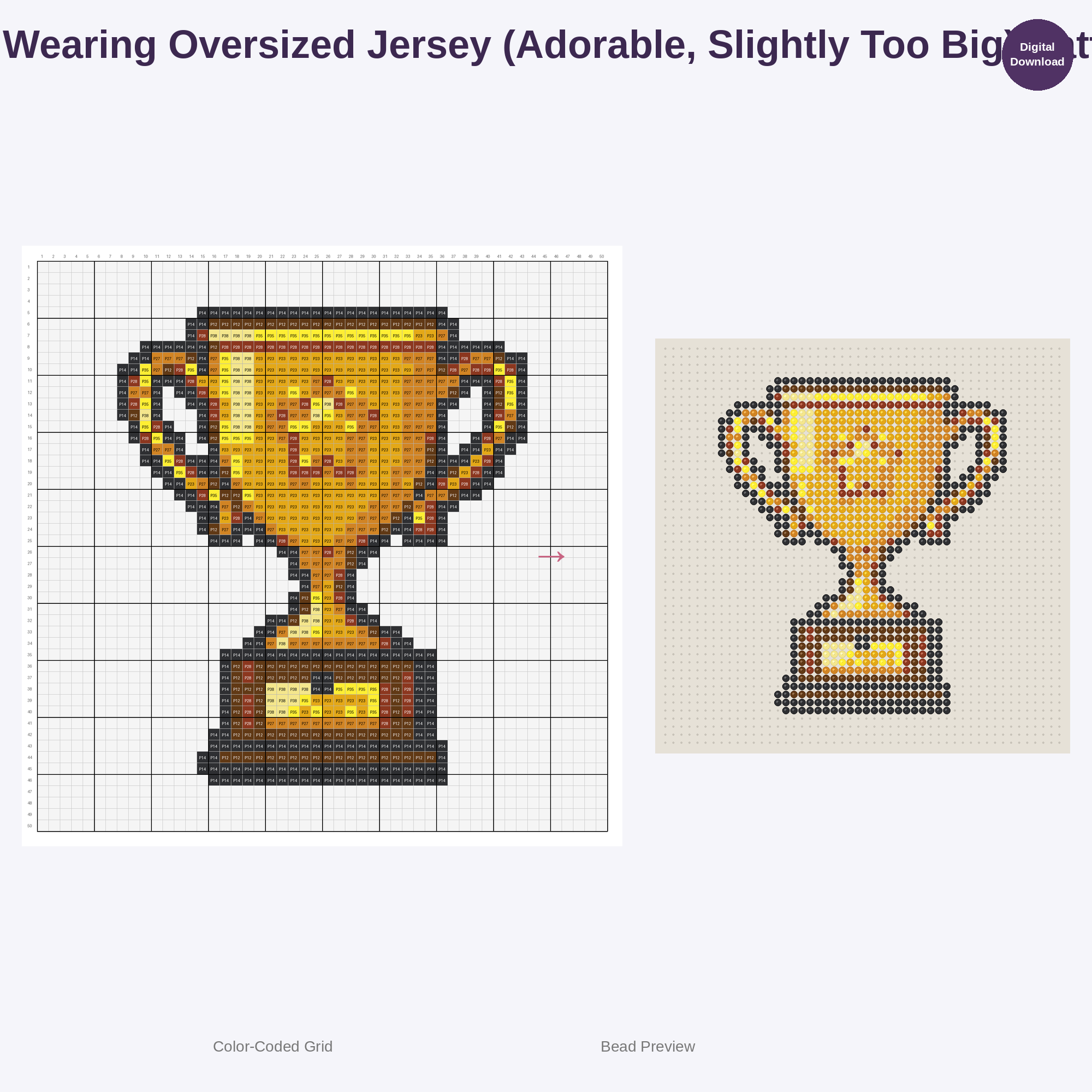 Cute Kids American Football Pixel Art Perler Bead Patterns Bundle, 48 Designs (PDF Digital Download)