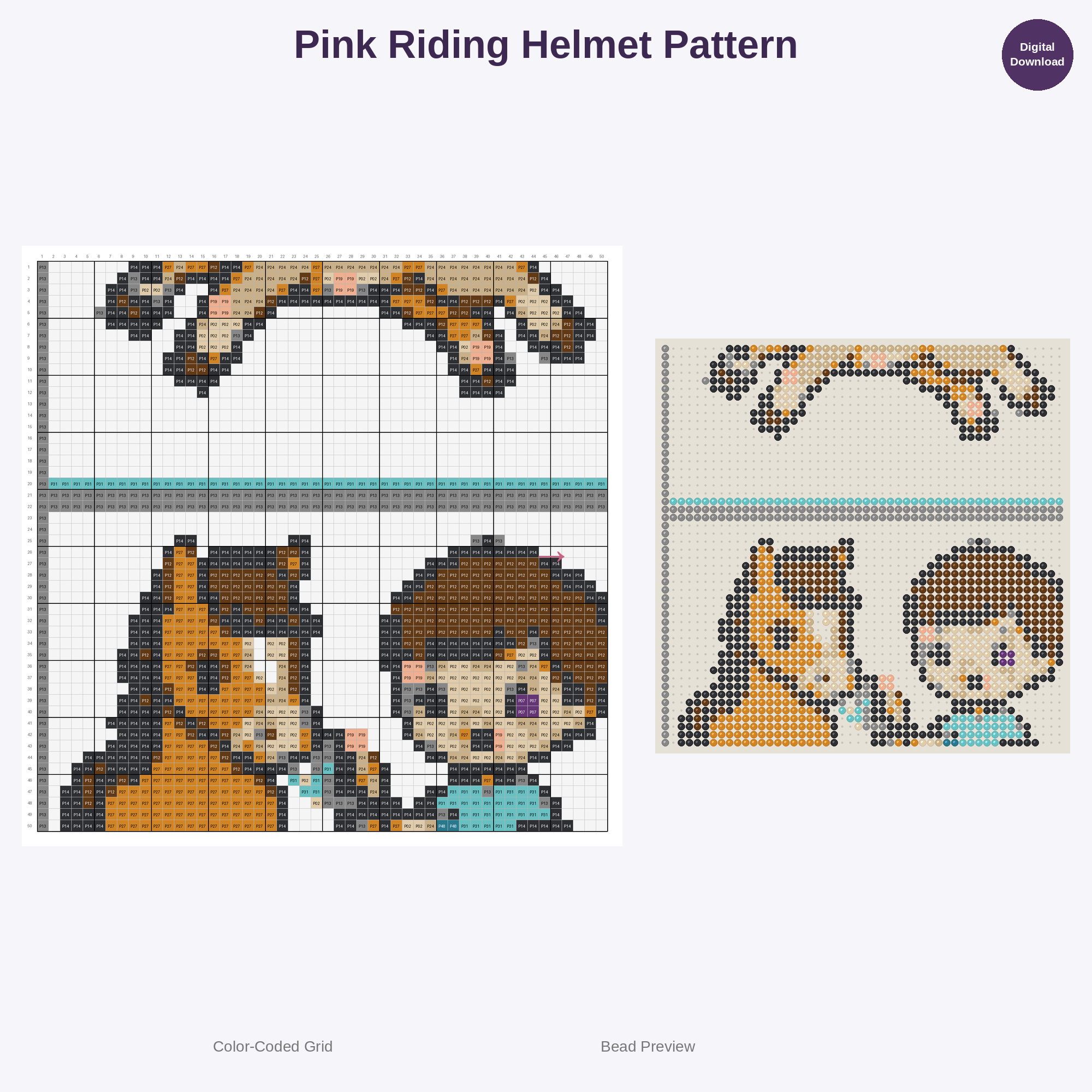 Cute Kids Equestrian Adventures Perler Bead Patterns Bundle, 48 Designs (PDF Digital Download)