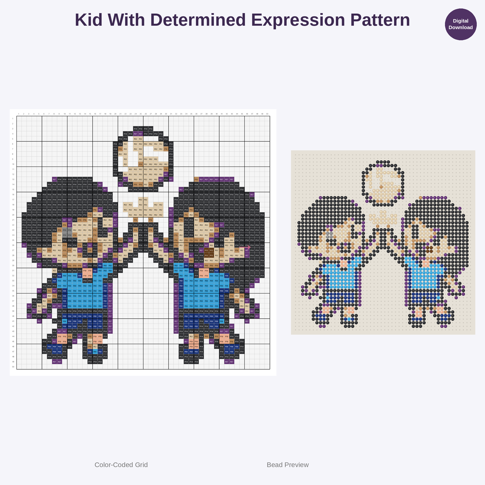 Cute Kids Volleyball Adventures Perler Bead Patterns Bundle, 48 Designs (PDF Digital Download)