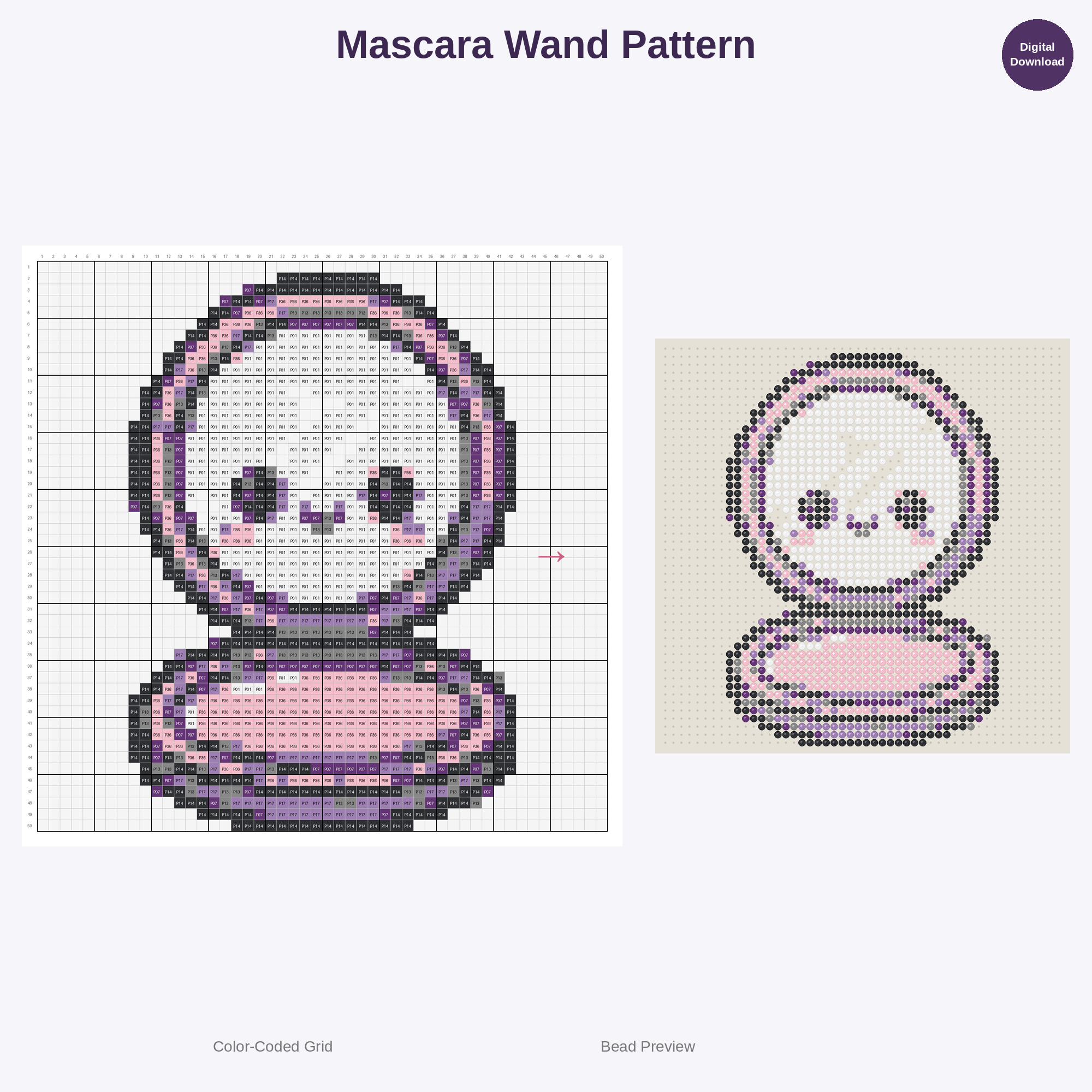 Diva Delights Beauty & Fashion Perler Bead Patterns Bundle, 48 Designs (PDF Digital Download)