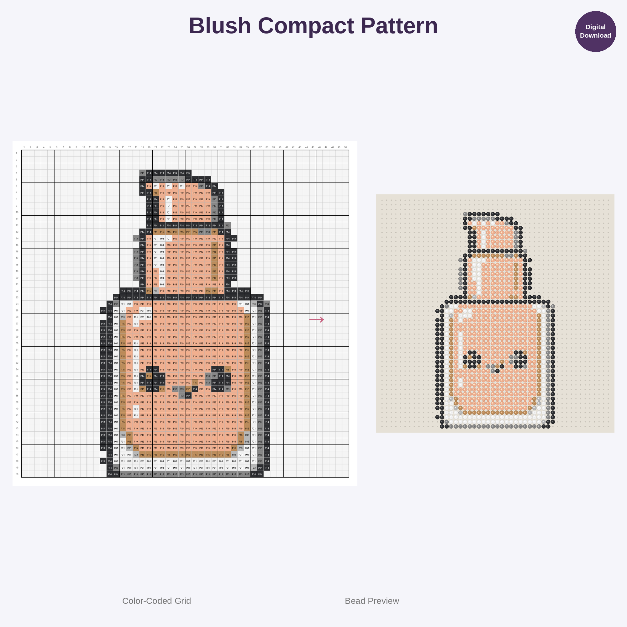 Diva Delights Beauty & Fashion Perler Bead Patterns Bundle, 48 Designs (PDF Digital Download)