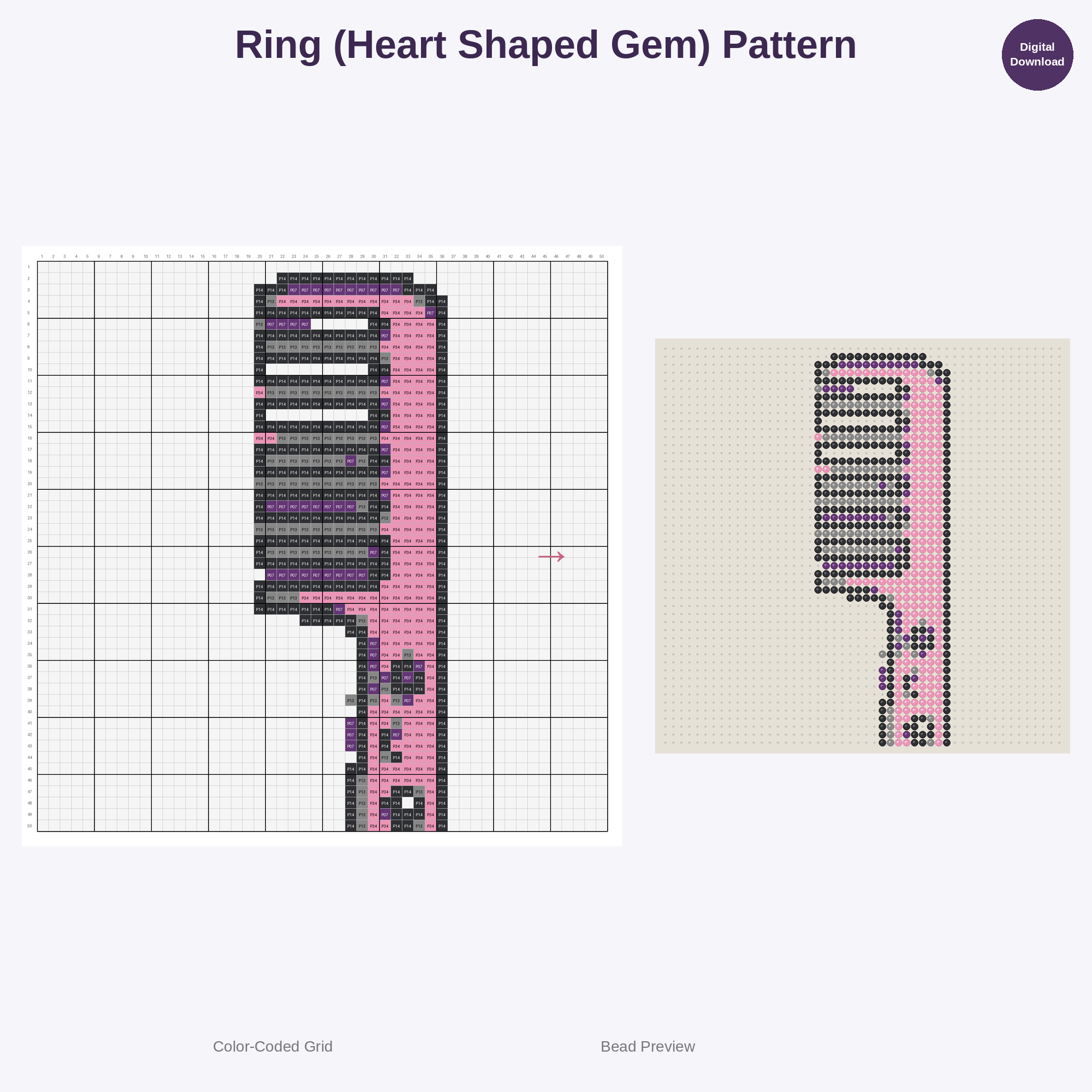 Diva Delights Beauty & Fashion Perler Bead Patterns Bundle, 48 Designs (PDF Digital Download)