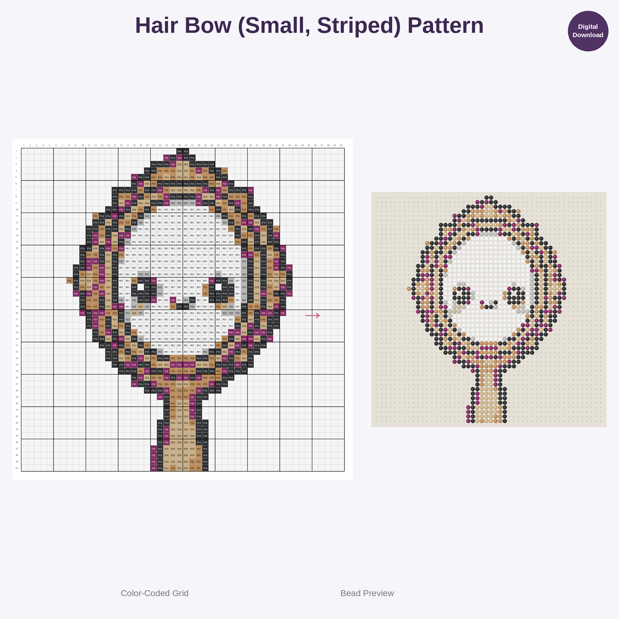 Diva Delights Beauty & Fashion Perler Bead Patterns Bundle, 48 Designs (PDF Digital Download)