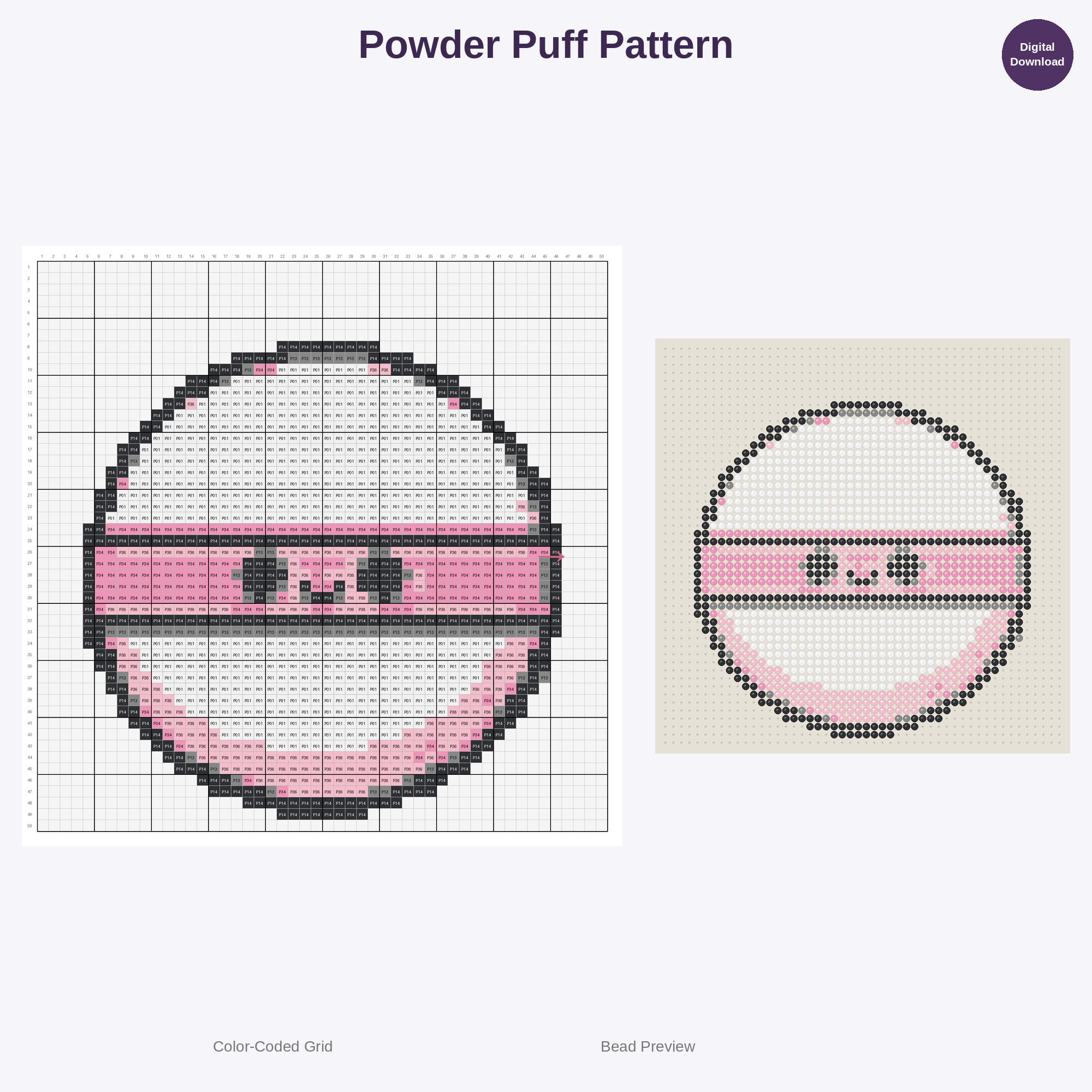 Diva Delights Beauty & Fashion Perler Bead Patterns Bundle, 48 Designs (PDF Digital Download)