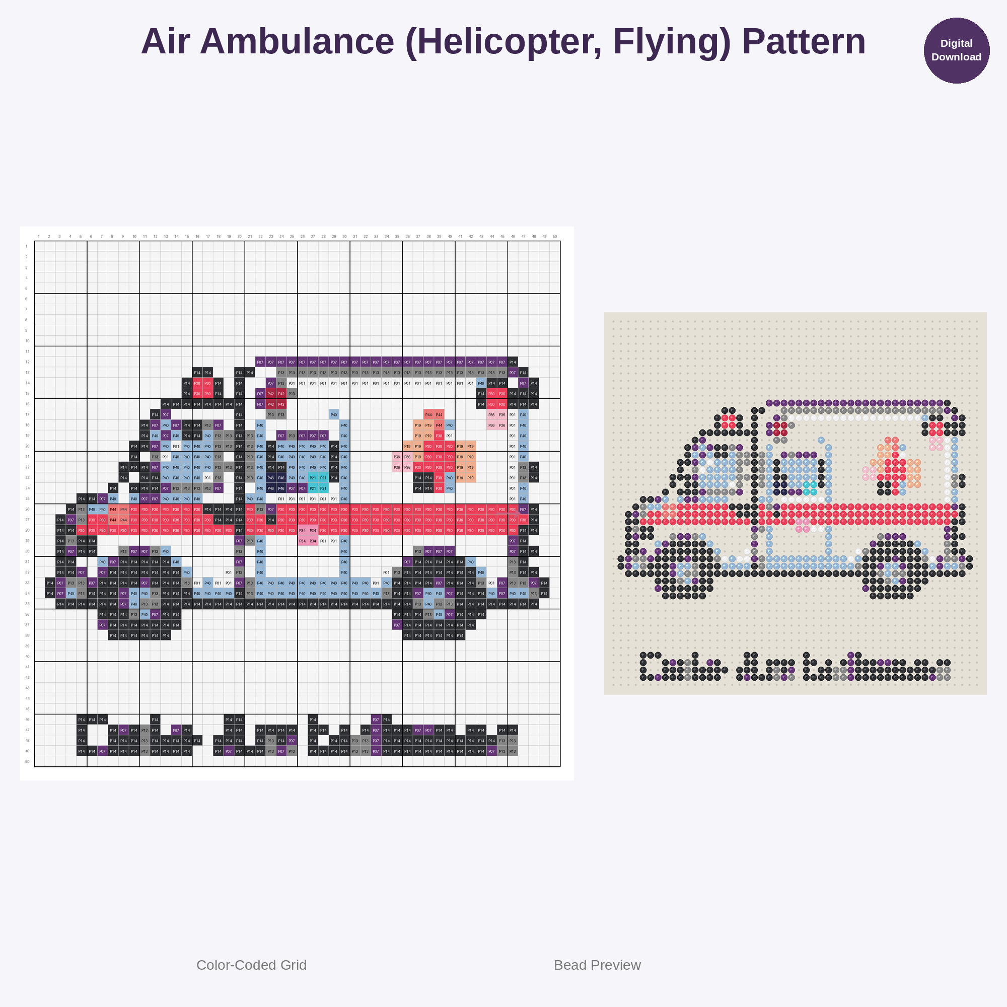 Brave Rescue Vehicles Perler Bead Patterns Bundle, 48 Designs (PDF Digital Download)