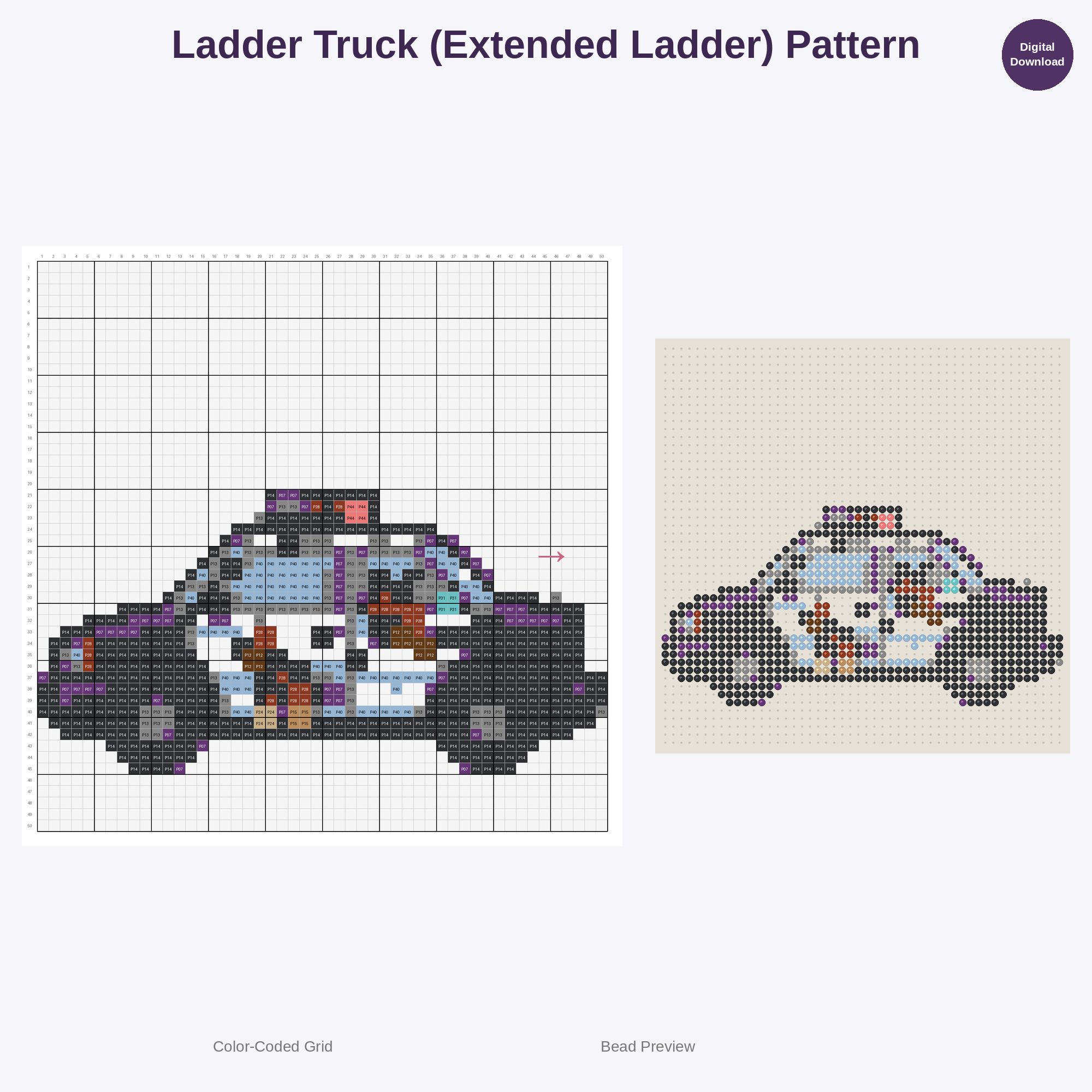 Brave Rescue Vehicles Perler Bead Patterns Bundle, 48 Designs (PDF Digital Download)