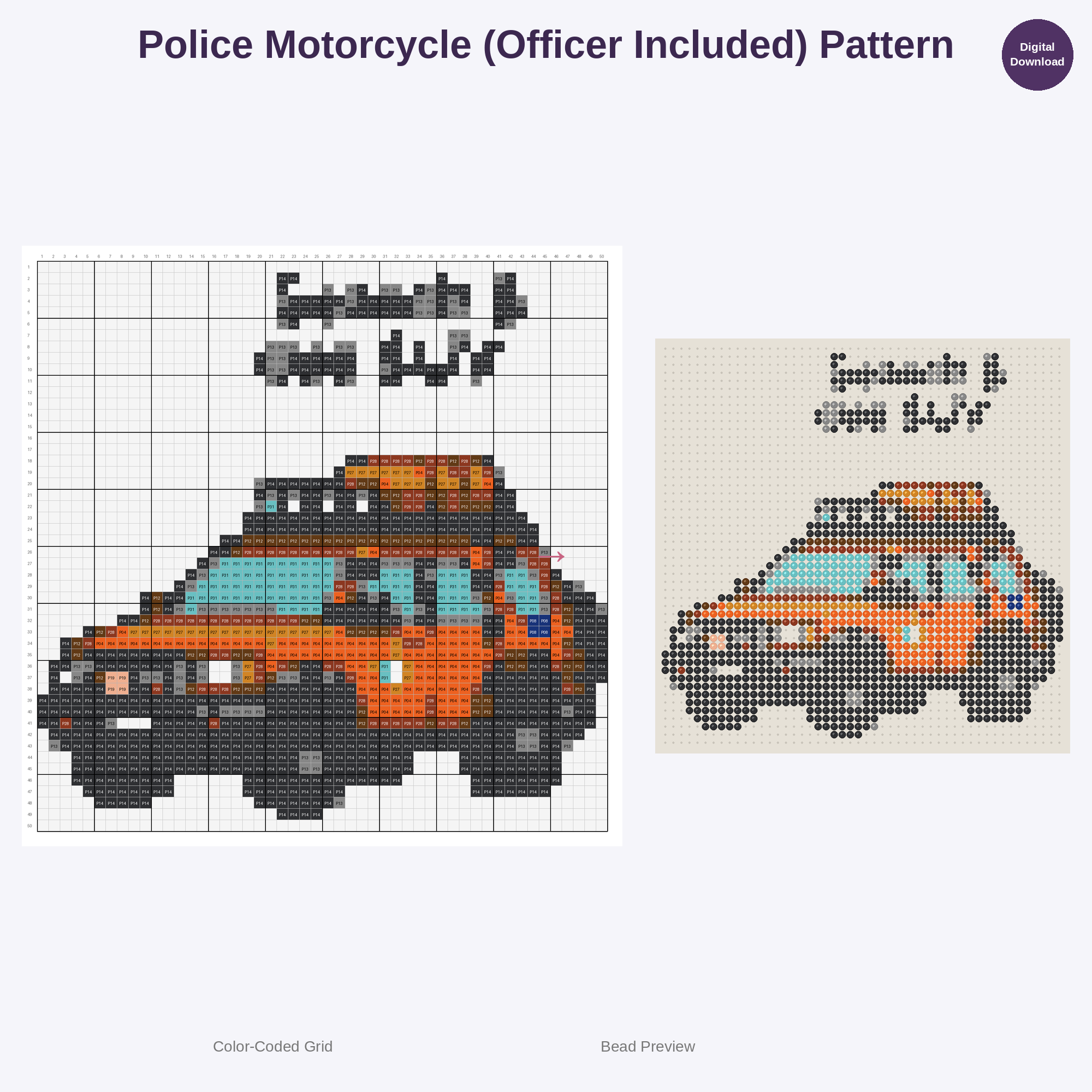 Brave Rescue Vehicles Perler Bead Patterns Bundle, 48 Designs (PDF Digital Download)