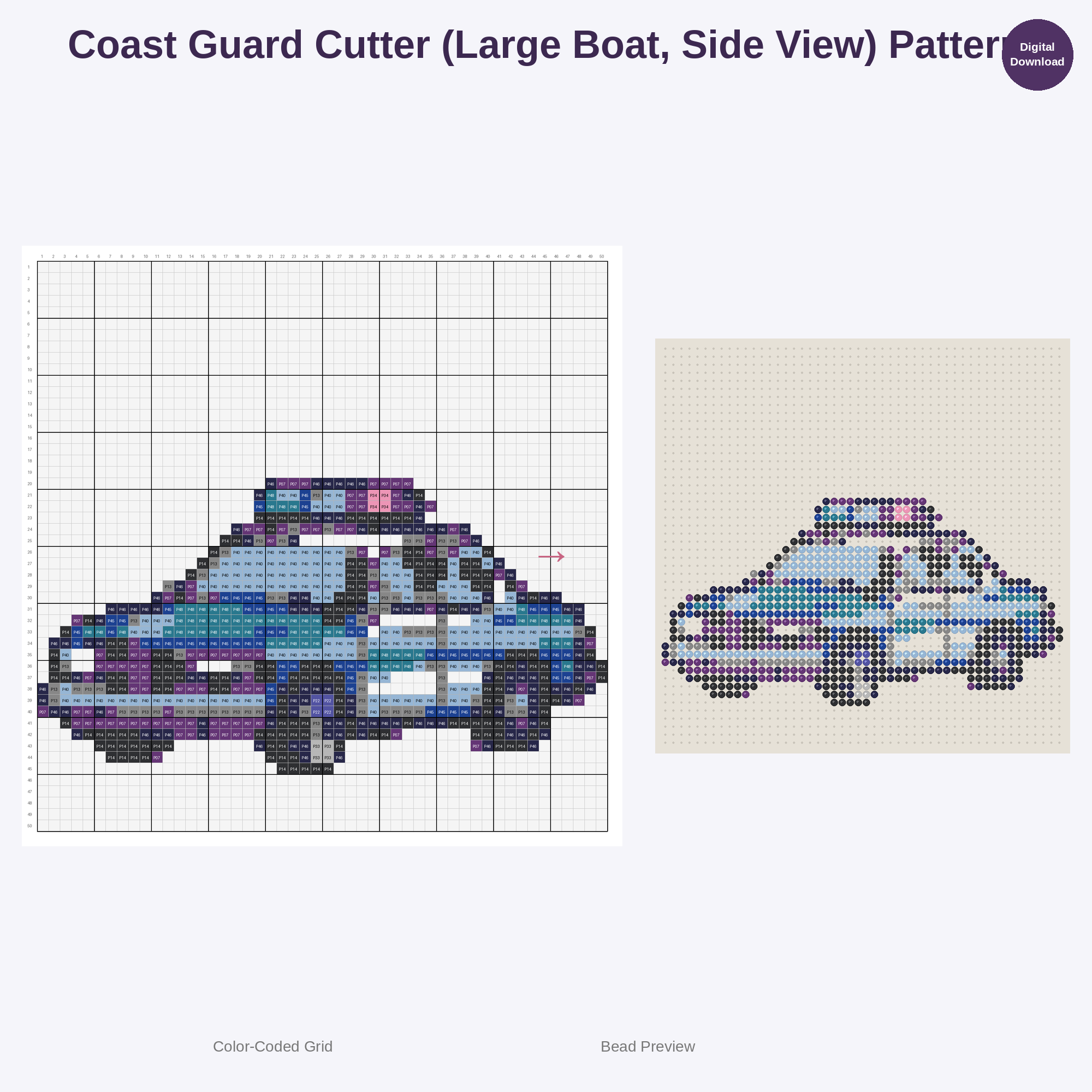 Brave Rescue Vehicles Perler Bead Patterns Bundle, 48 Designs (PDF Digital Download)
